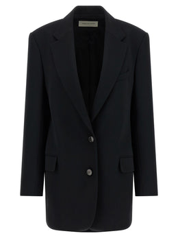Dries Van Noten Schwarzer Blazer aus Polyester