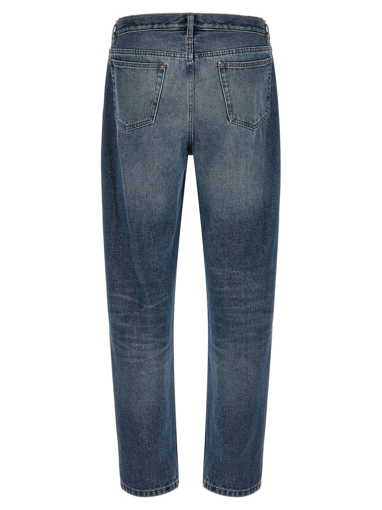 A.P.C. Blaue Jeans aus Baumwolle im geraden Schnitt