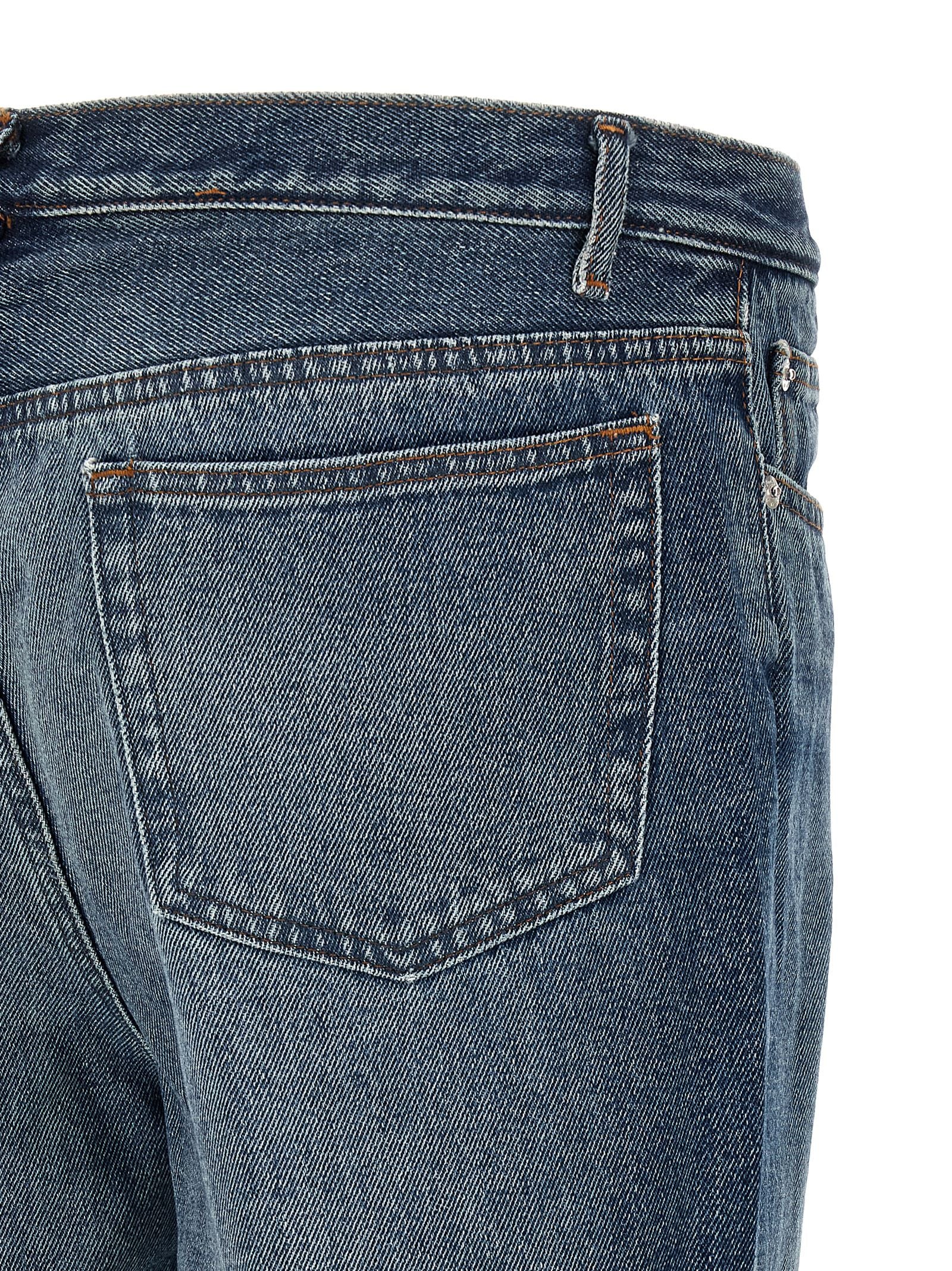 A.P.C. Blaue Jeans aus Baumwolle im geraden Schnitt