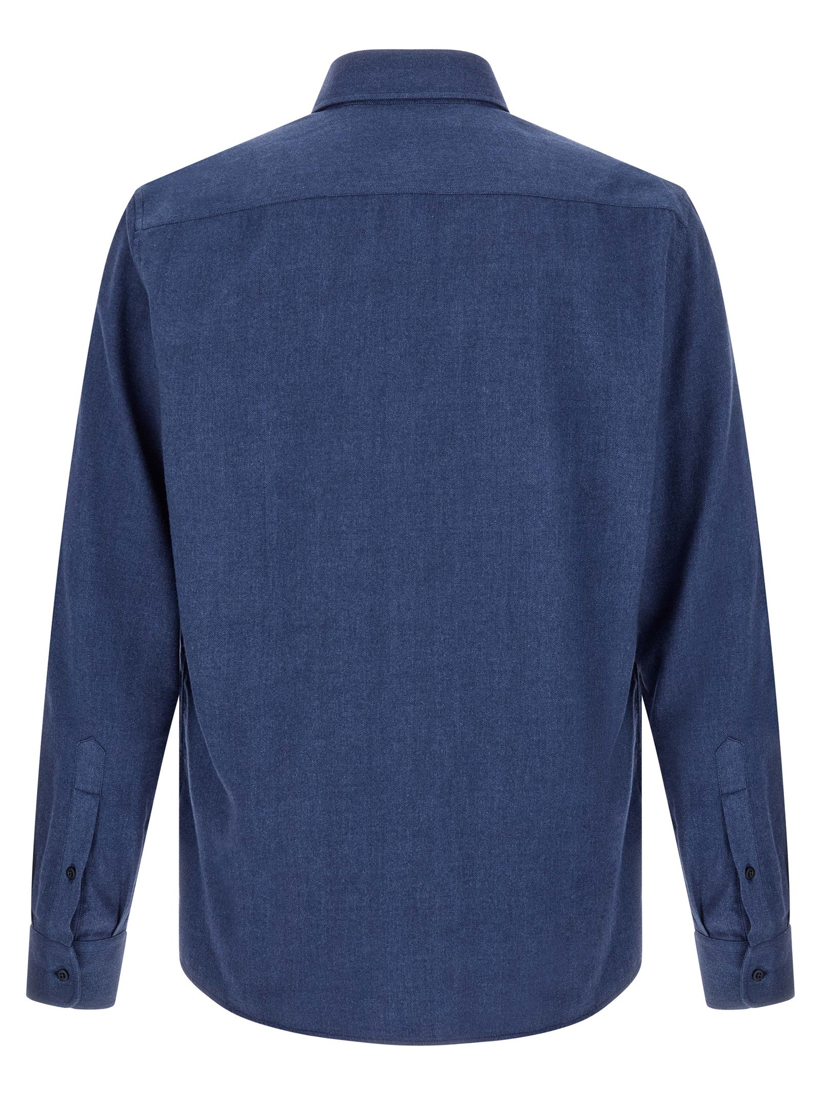 Brunello Cucinelli Blaue Baumwollbluse