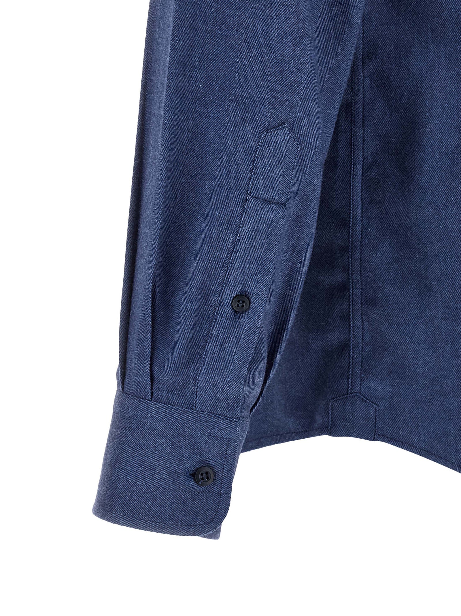 Brunello Cucinelli Blaue Baumwollbluse