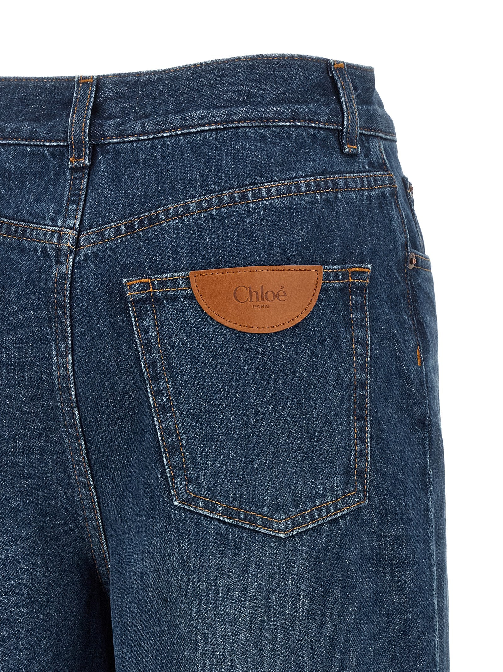 Chloé Blaue Baumwolljeans Denim
