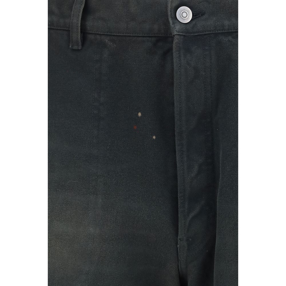 Maison Margiela Graue Baumwoll-Freizeithose