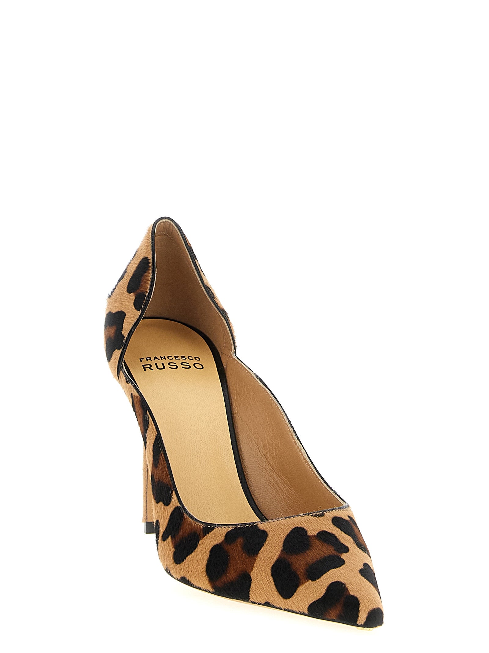 Francesco Russo Mehrfarbige Pumps aus Ziegenleder