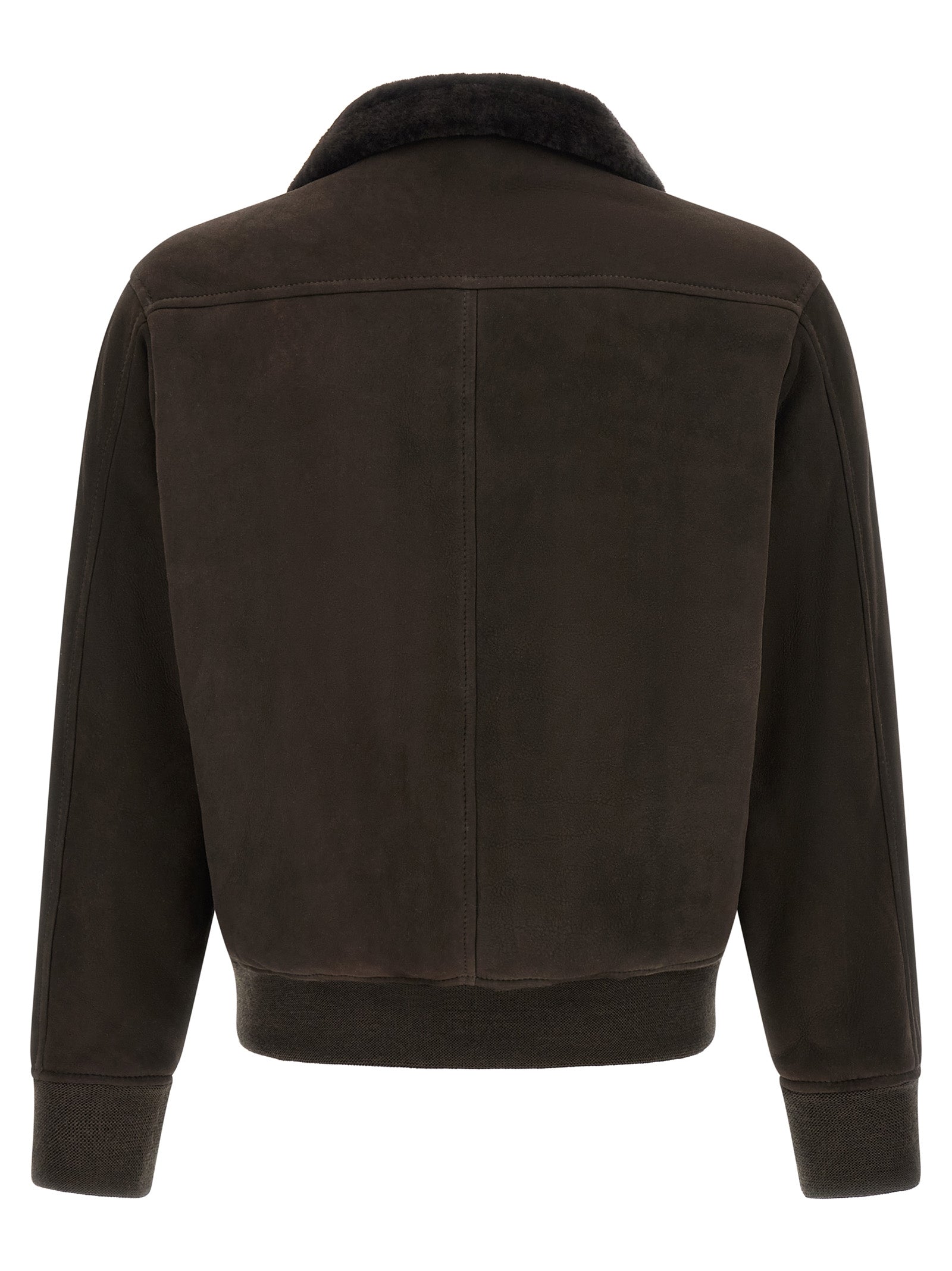 GIORGIO BRATO Braune Lammlederjacke