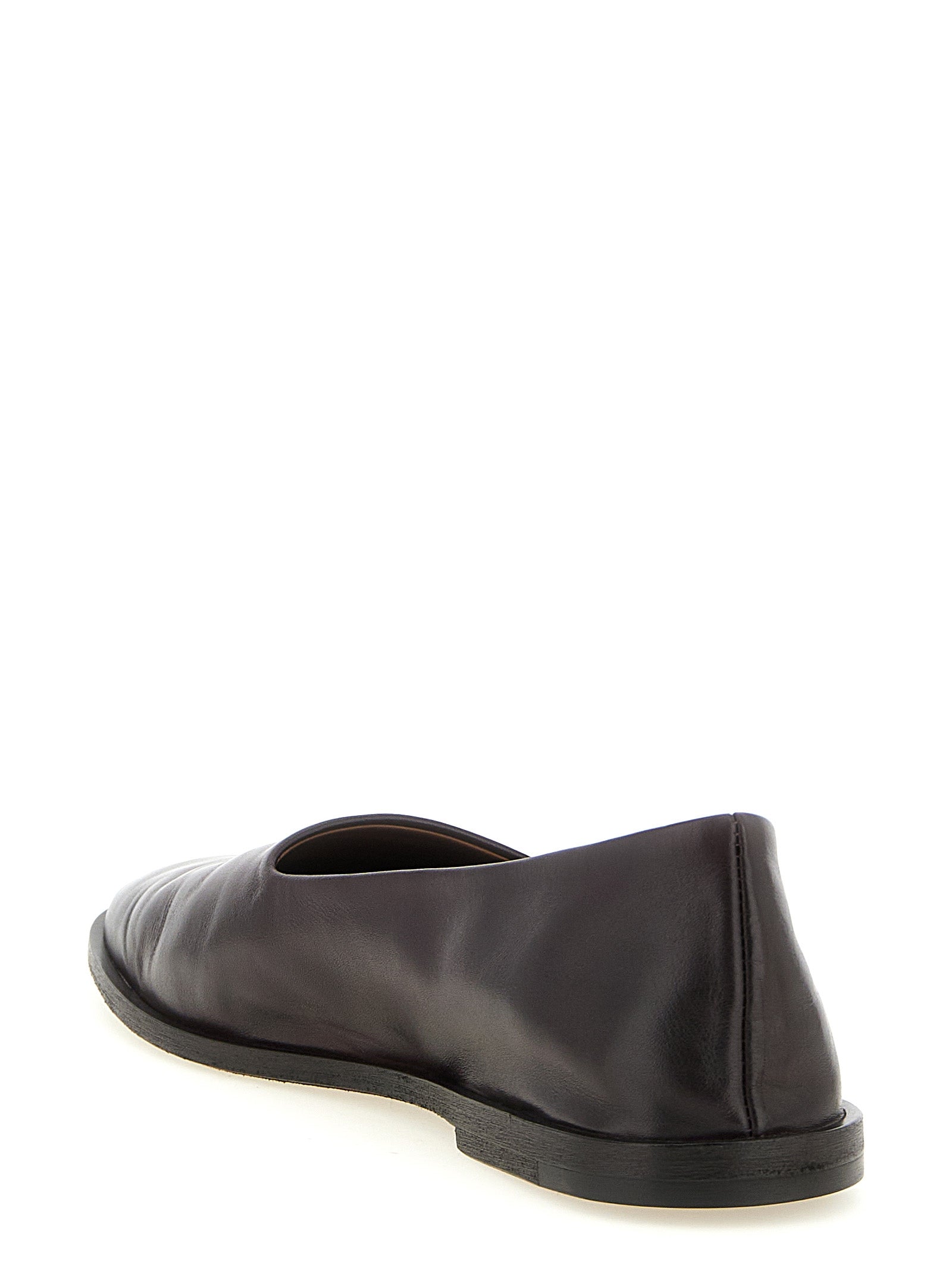 Marsell Ballerinas aus braunem Kalbsleder