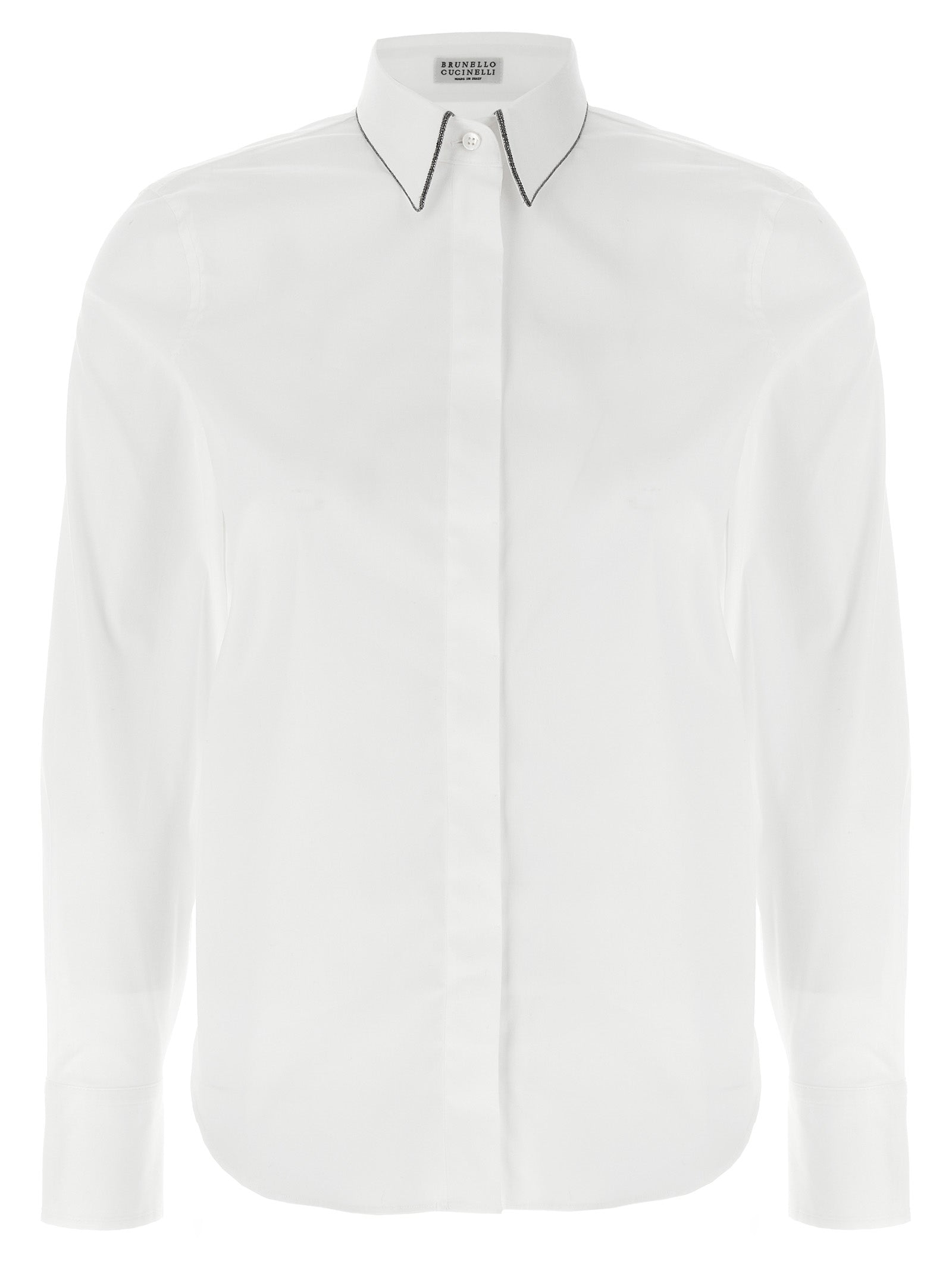 Brunello Cucinelli Weiße Baumwollbluse