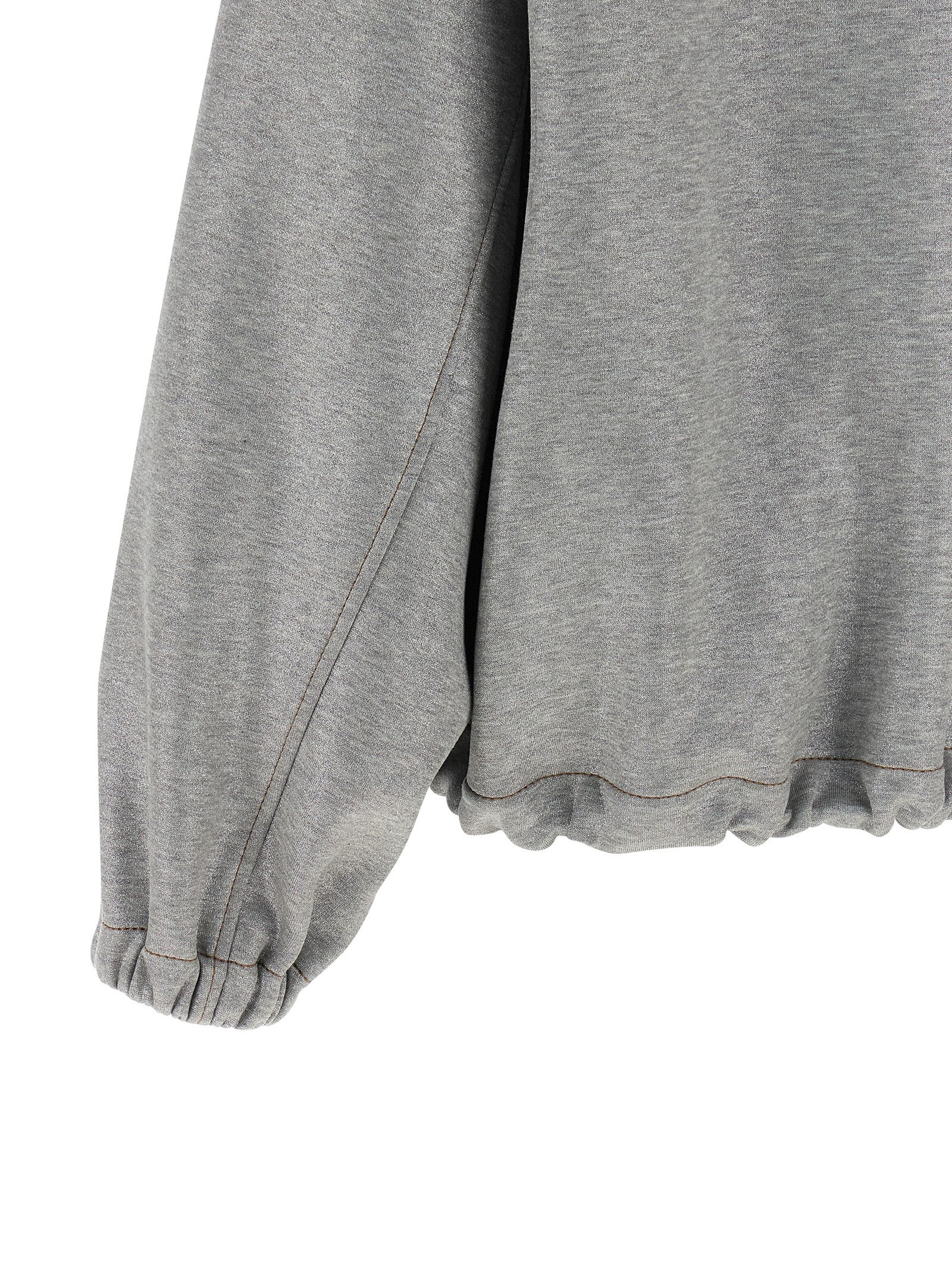 Brunello Cucinelli Silberner Baumwoll-Bomber