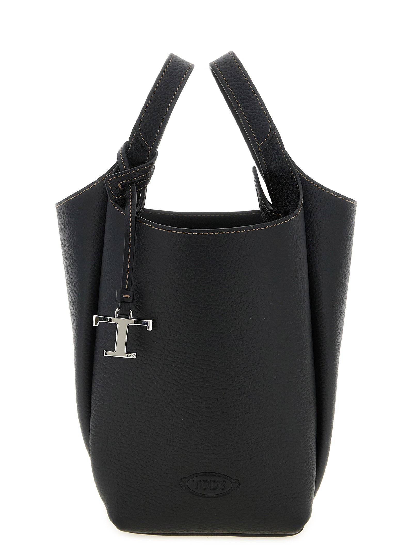 Tod's Schwarze Kalbsleder-Handtasche