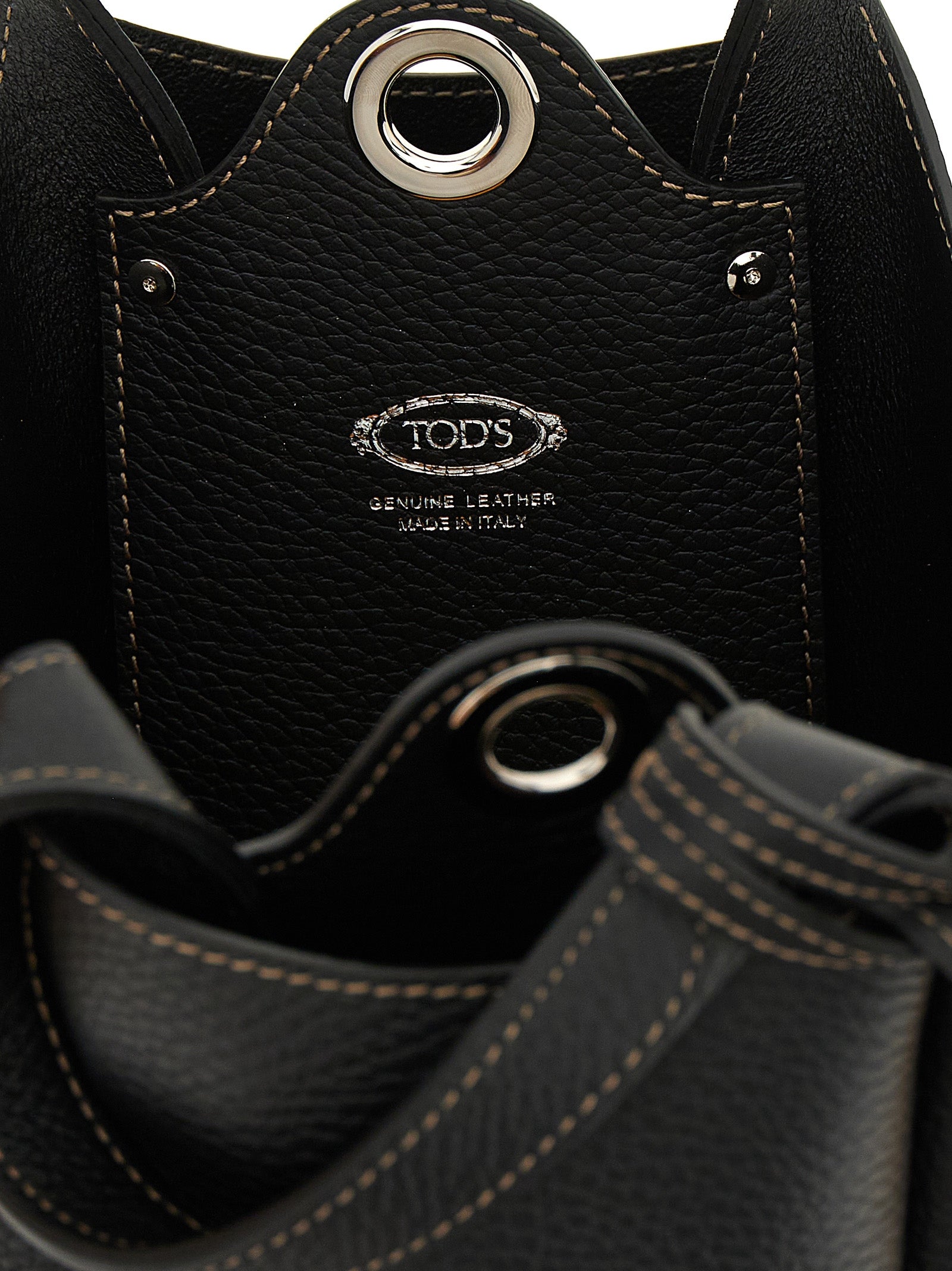 Tod's Schwarze Kalbsleder-Handtasche