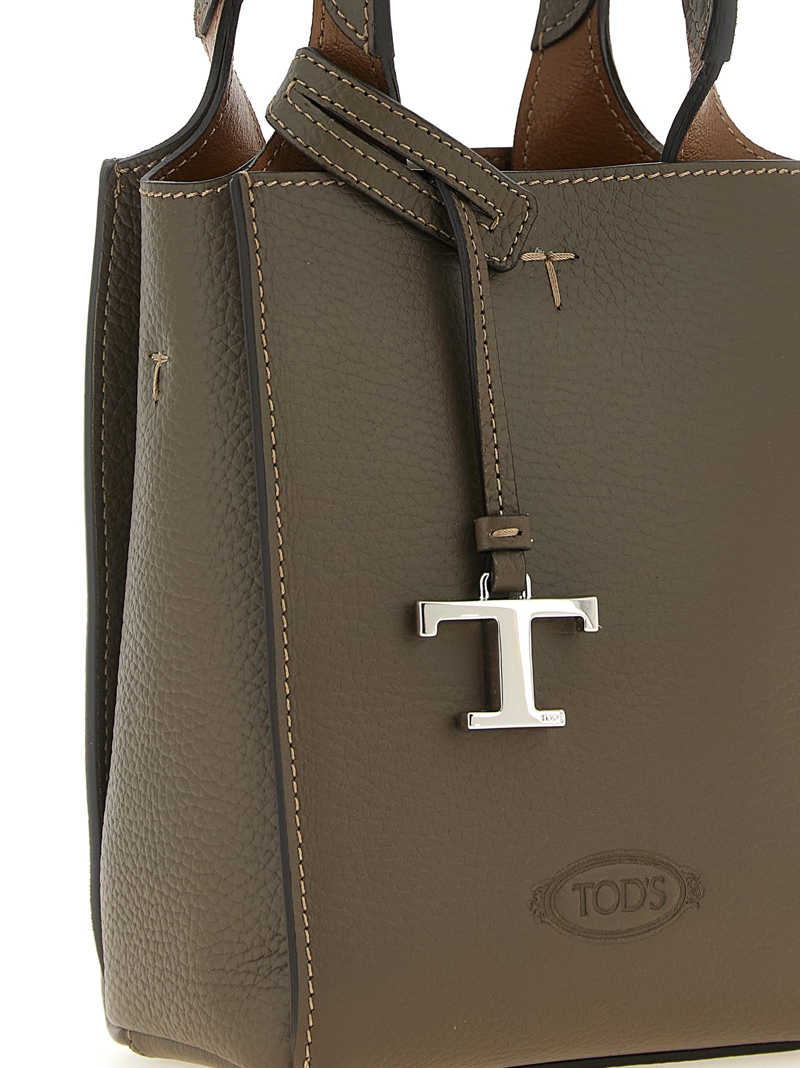 Tod's Zweifarbige Kalbsleder-Handtasche
