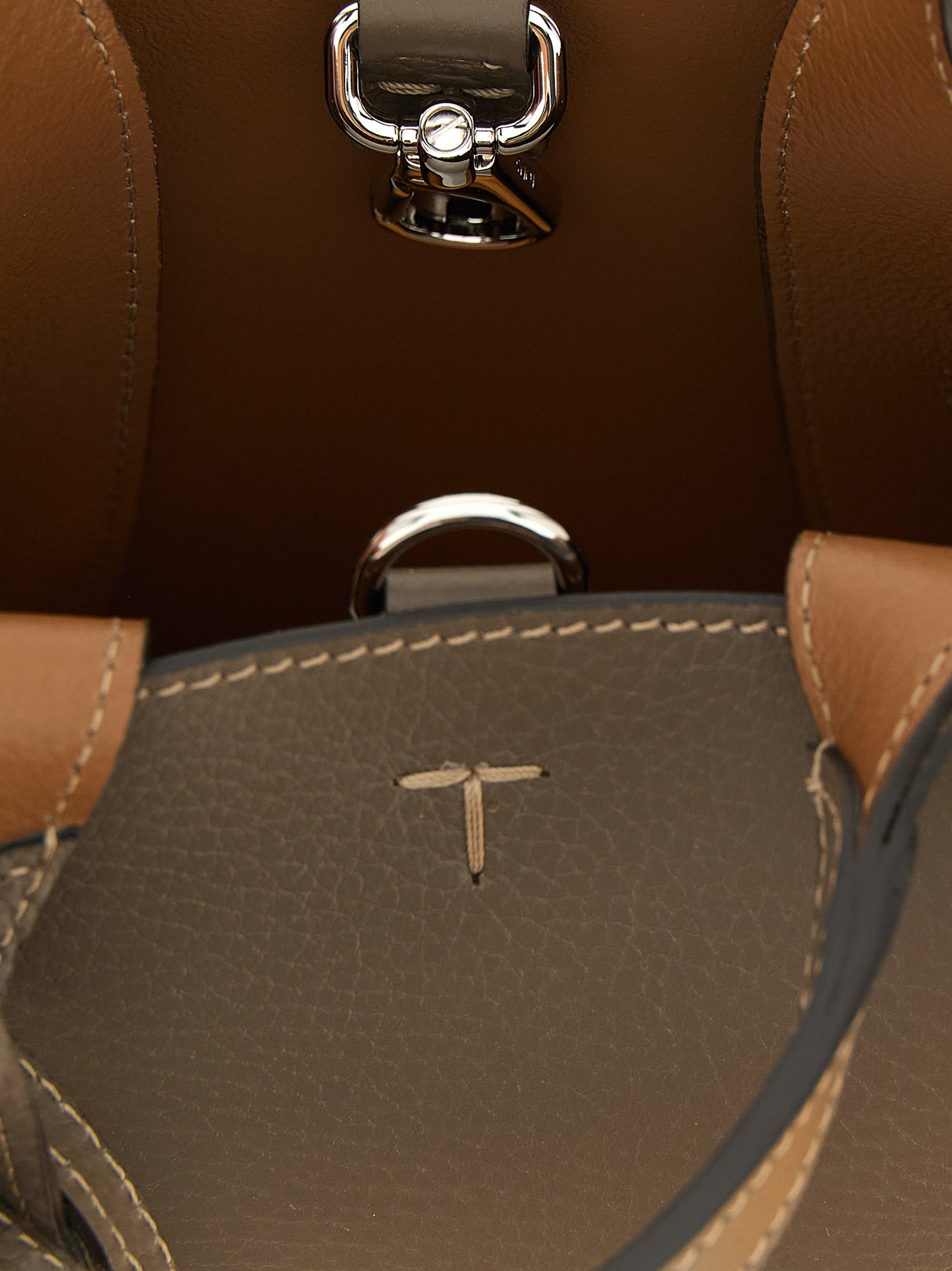 Tod's Zweifarbige Kalbsleder-Handtasche