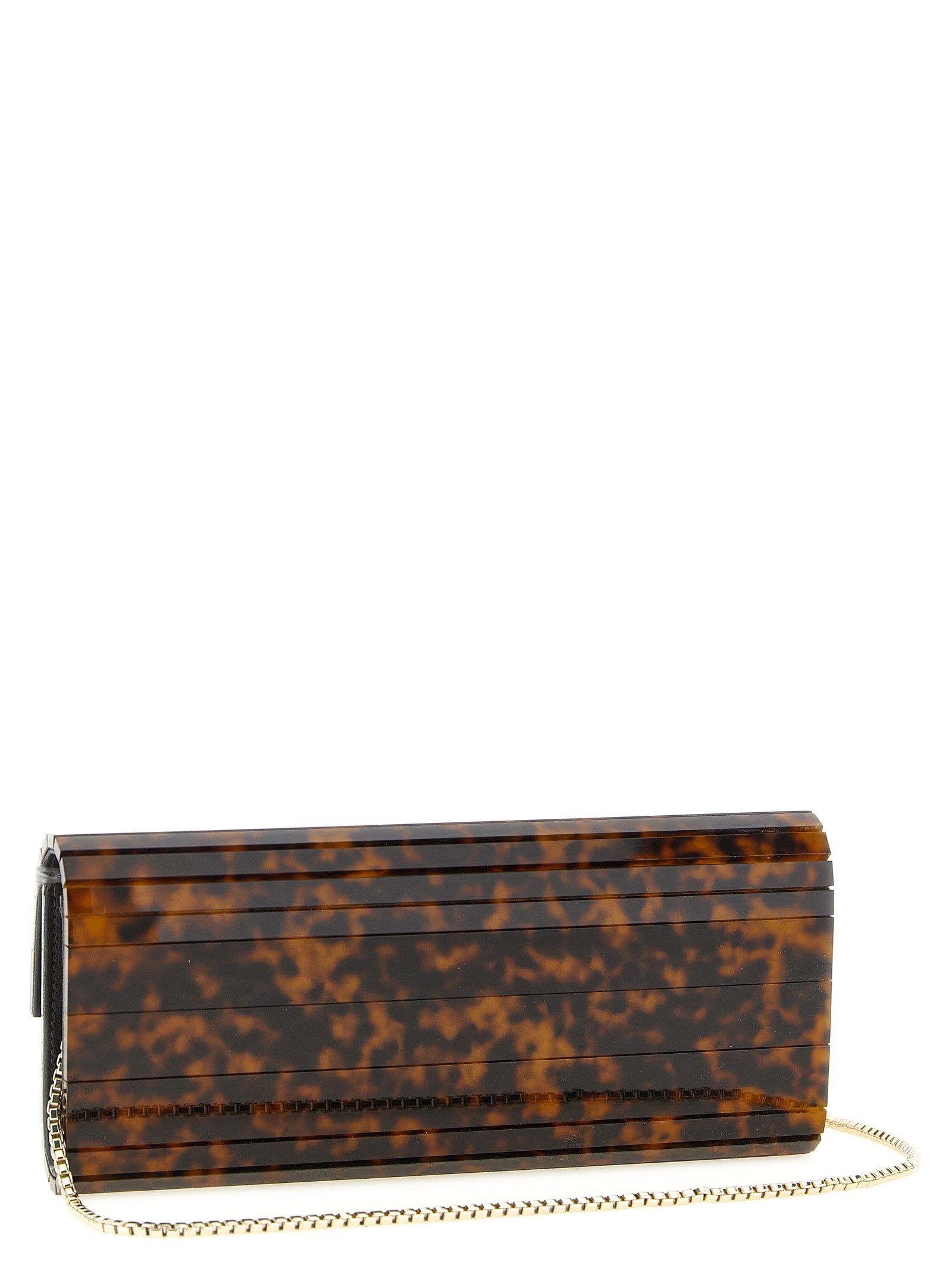 Jimmy Choo Beige Clutch aus Polyester