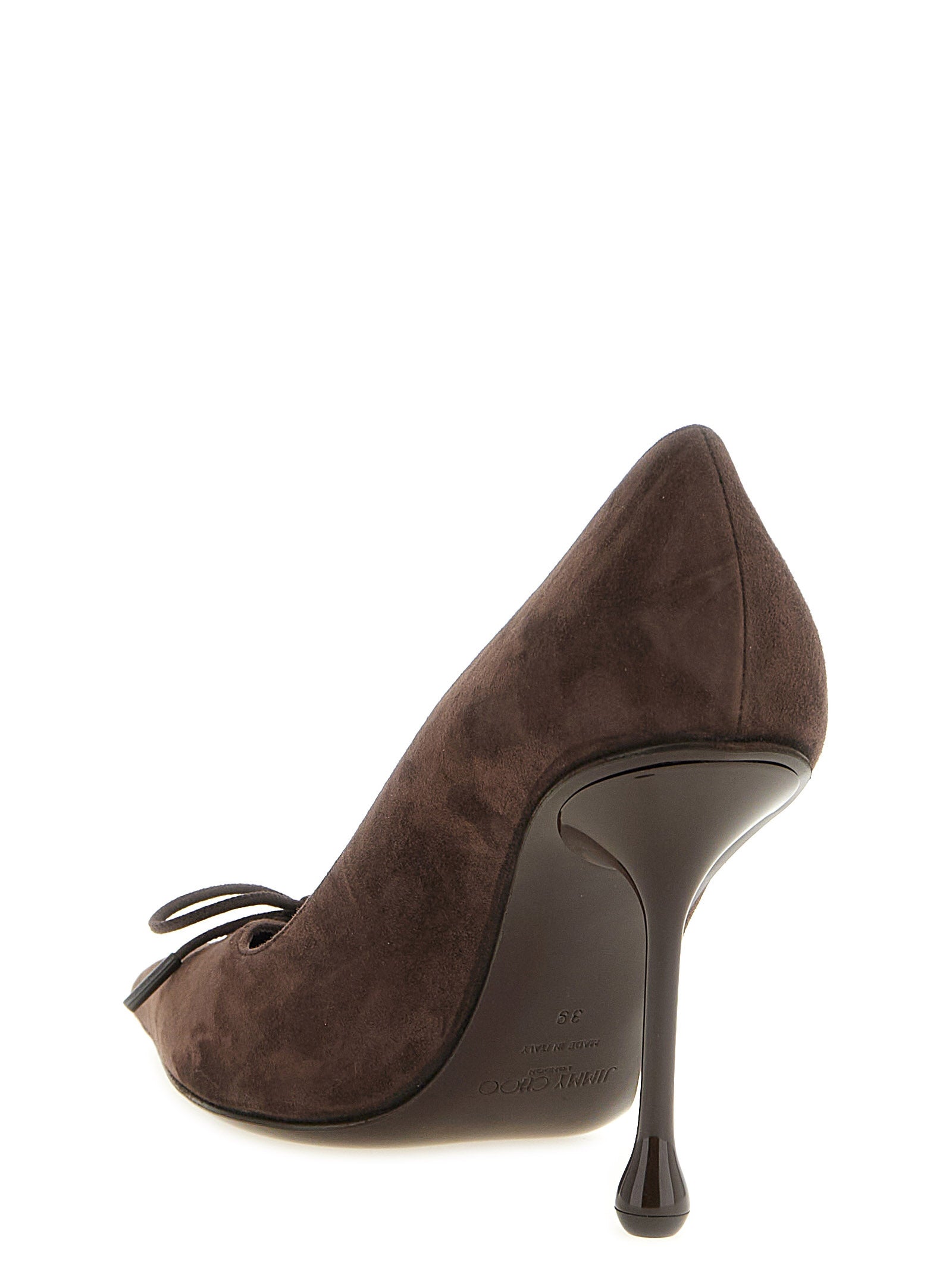 Jimmy Choo Braune Leder Pumps mit hohem Absatz