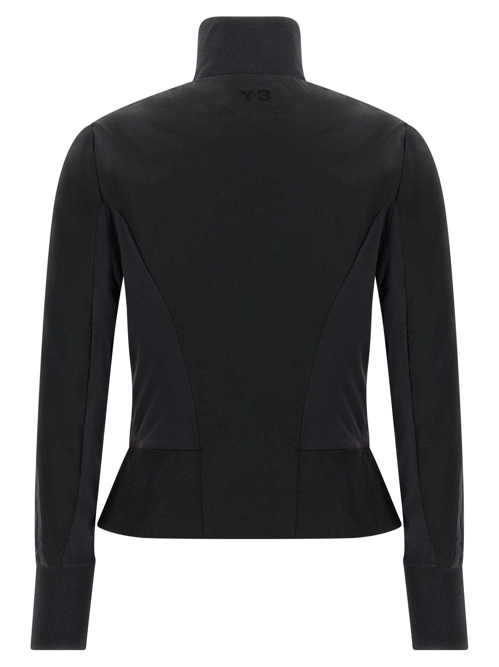 Y-3 Schwarzes Polyamid-Sweatshirt