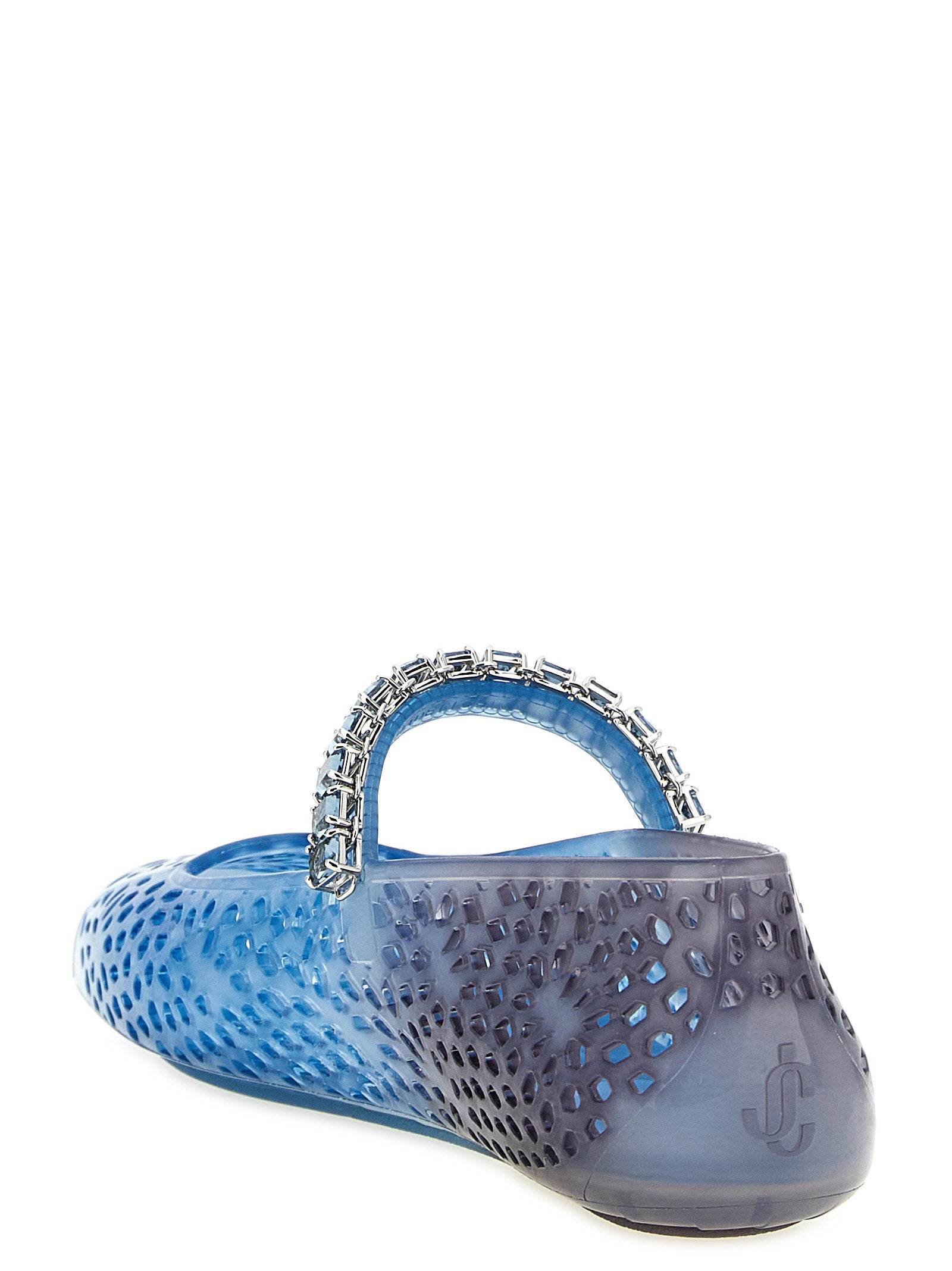 Jimmy Choo Blaue Ballerinas aus Kunststoff