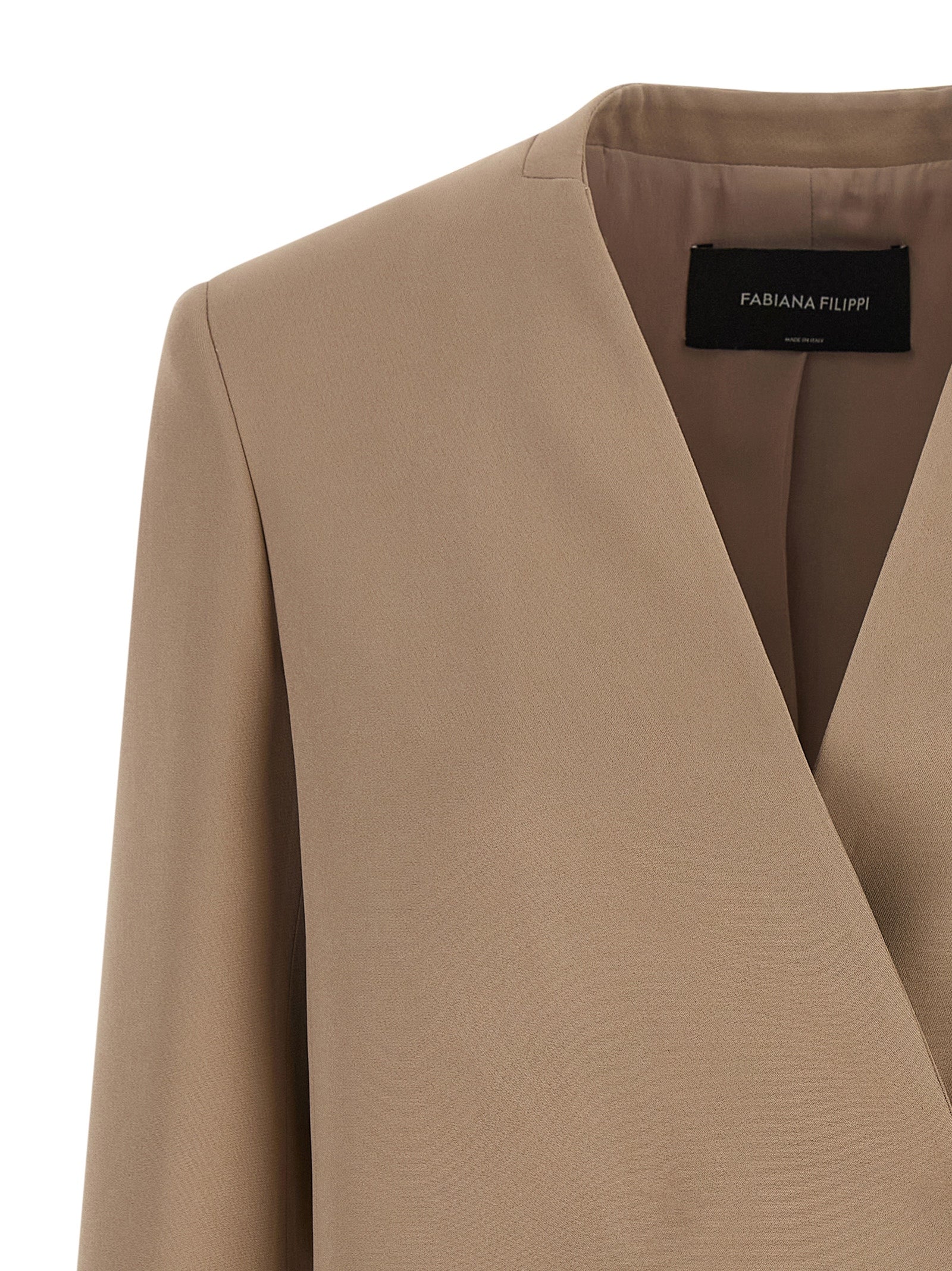 Fabiana Filippi Beige Acetat-Blazer
