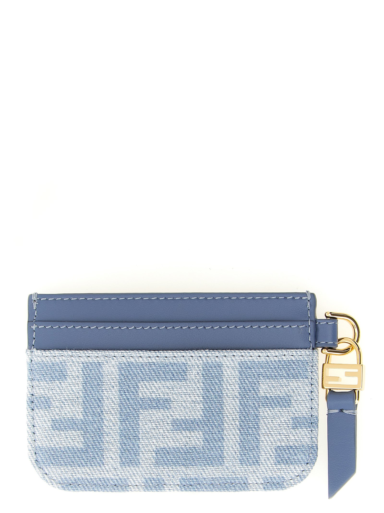 Fendi Blaue Kartenhülle aus Baumwolle