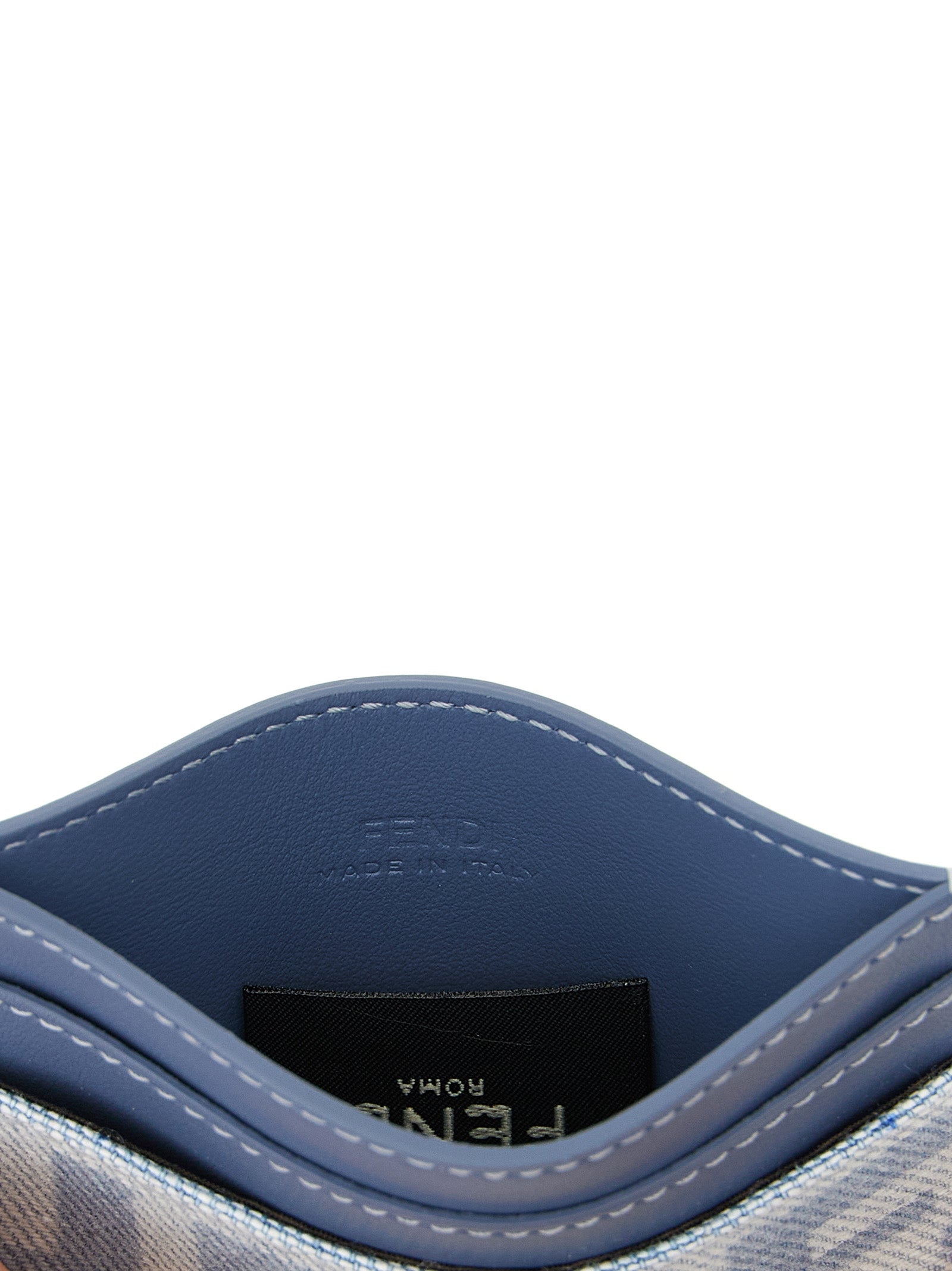 Fendi Blaue Kartenhülle aus Baumwolle