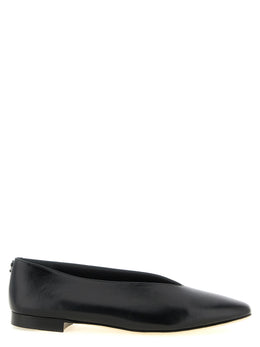 Jimmy Choo Schwarze Ballerinas aus Leder