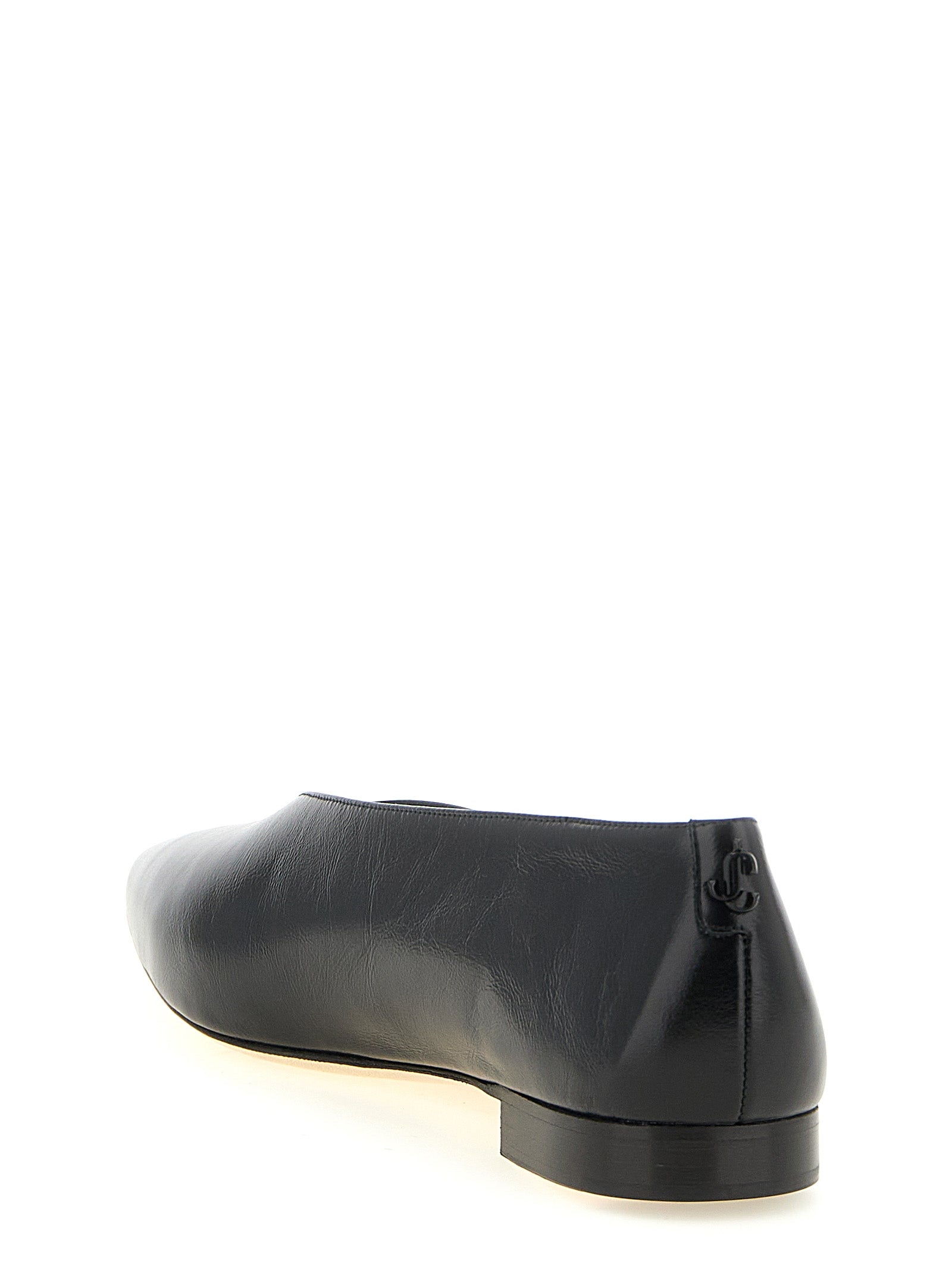 Jimmy Choo Schwarze Ballerinas aus Leder