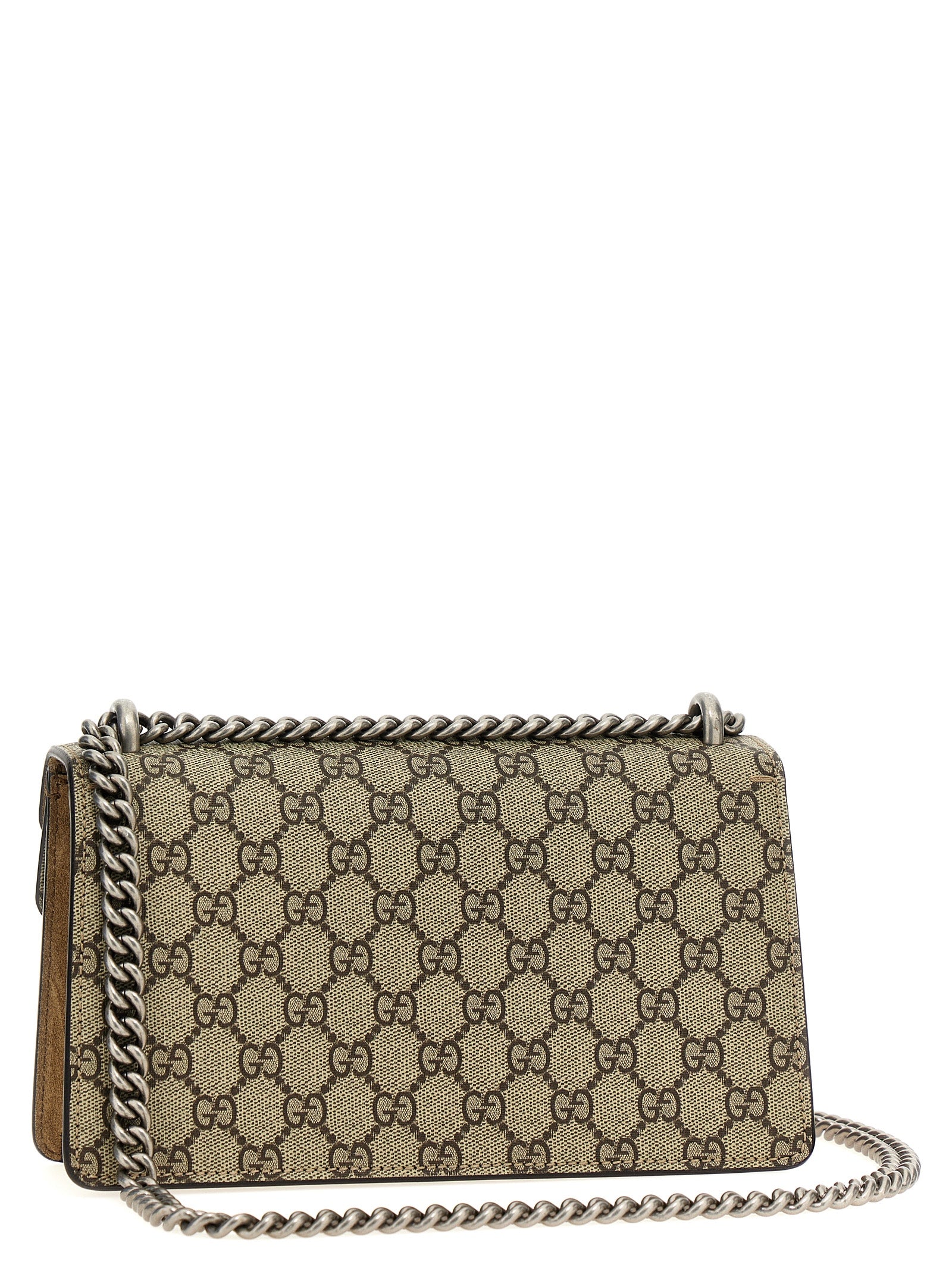 Gucci Beigefarbene Kalbshaut Schultertasche