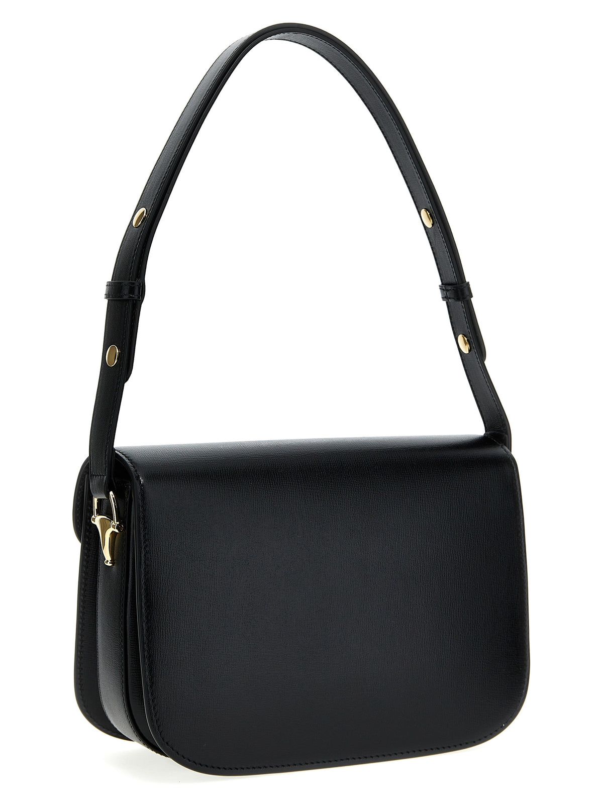 Gucci Schwarze Leder Umhängetasche