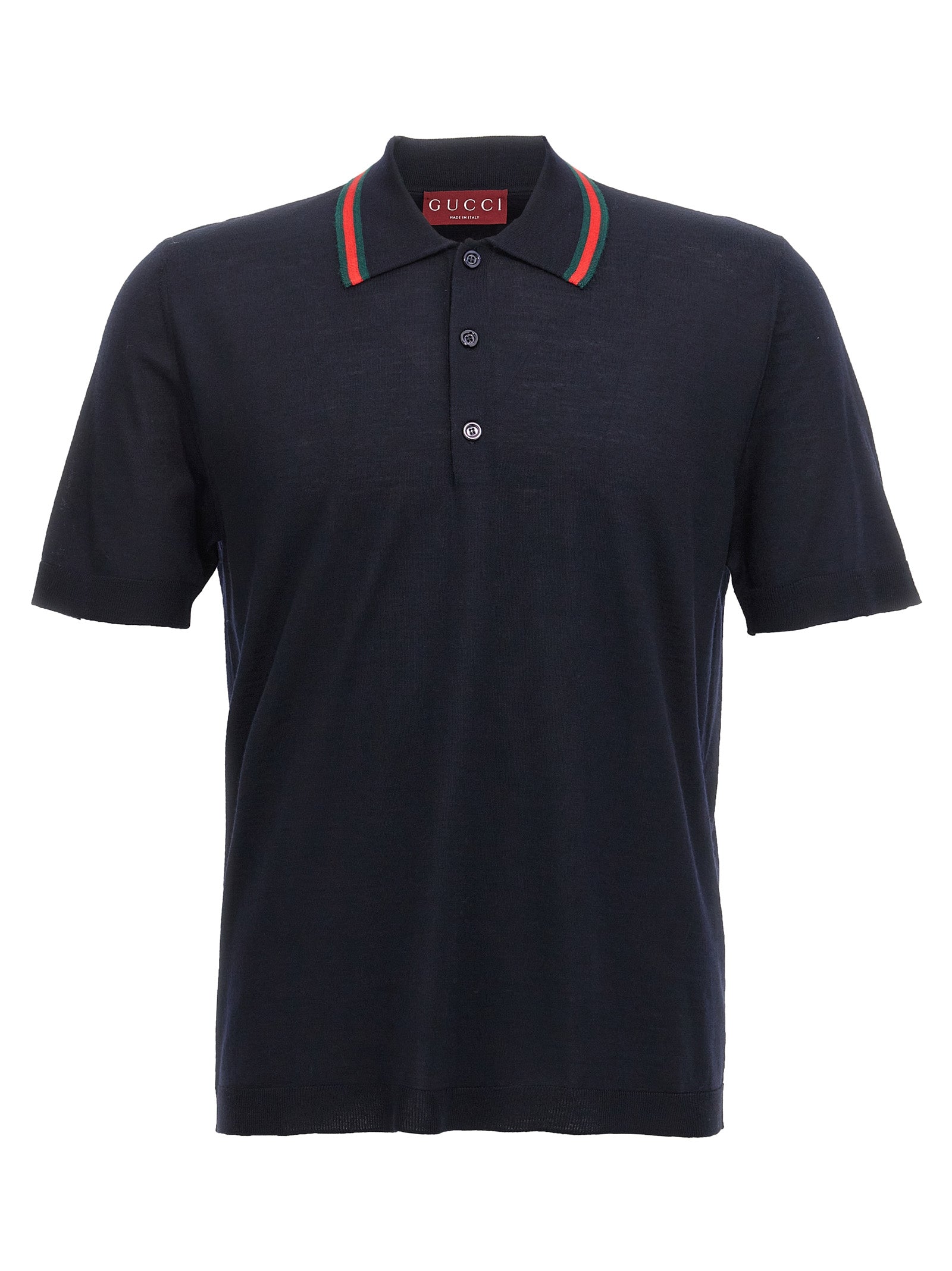 Gucci Blaues Woll-Poloshirt