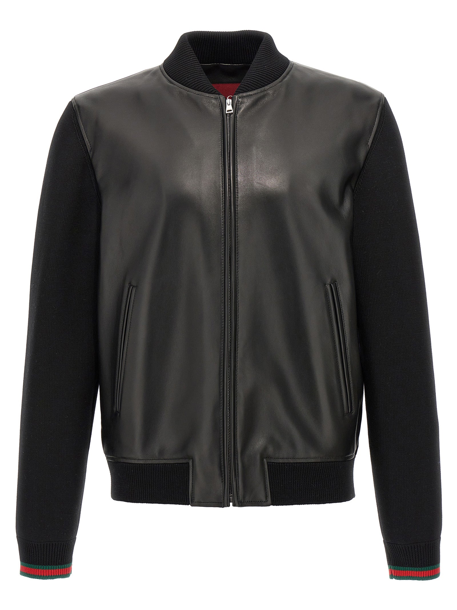 Gucci Schwarze Lammlederjacke