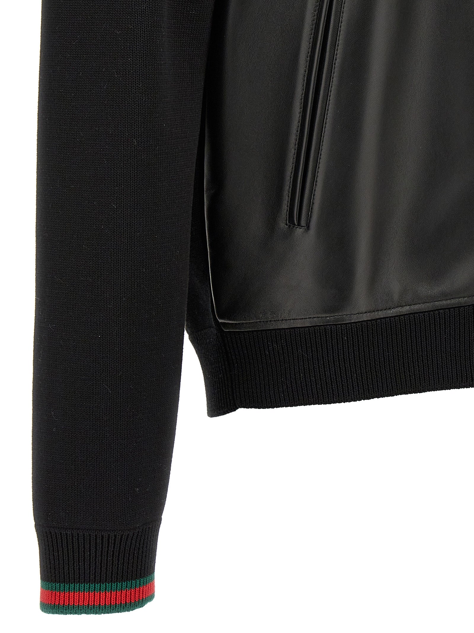 Gucci Schwarze Lammlederjacke