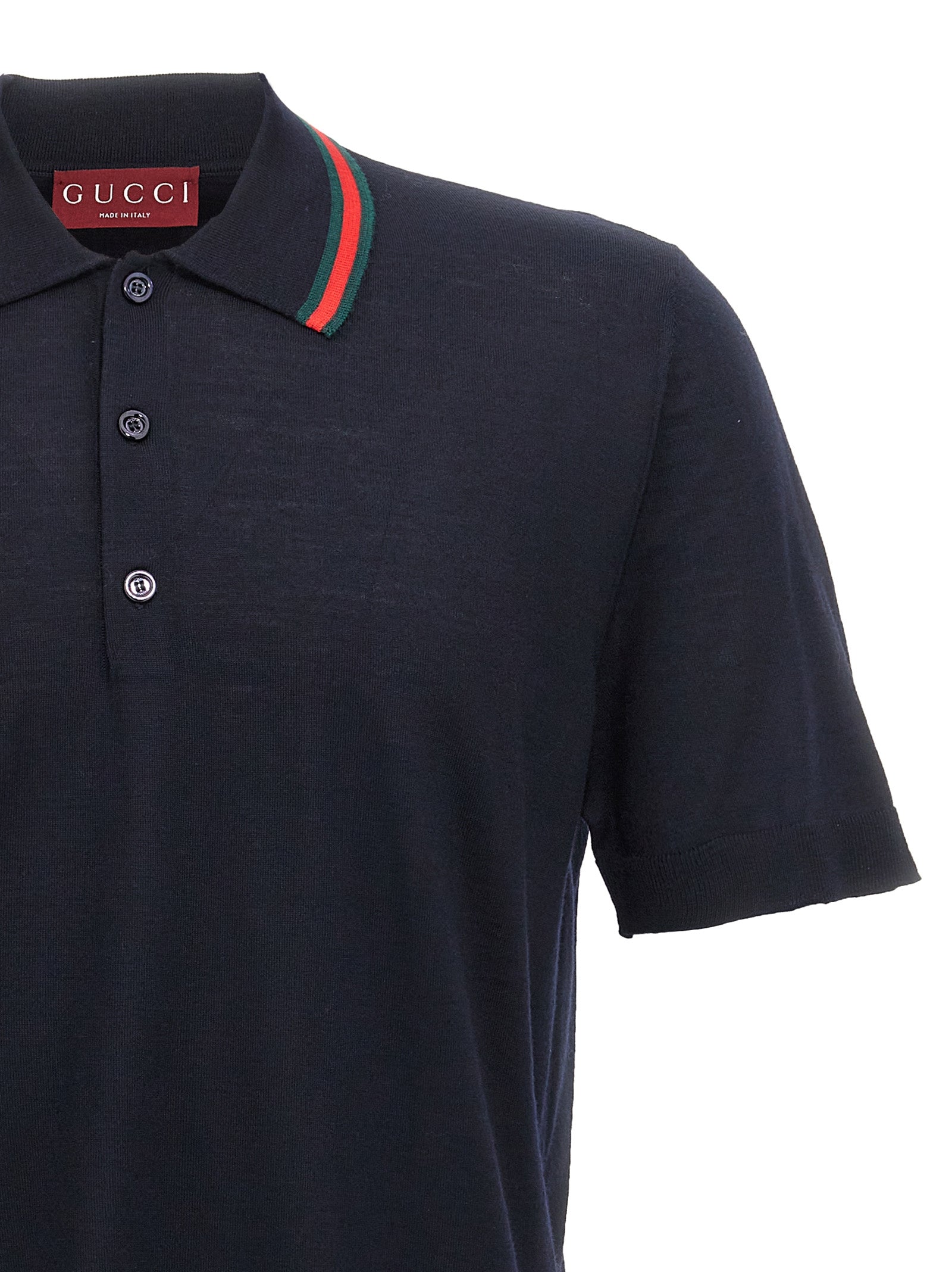 Gucci Blaues Woll-Poloshirt