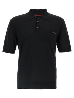 Gucci Schwarzes Woll-Poloshirt