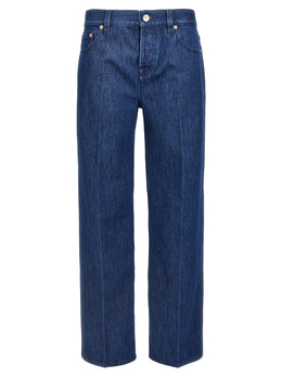 Gucci Blaue Jeans aus Baumwolle im geraden Schnitt