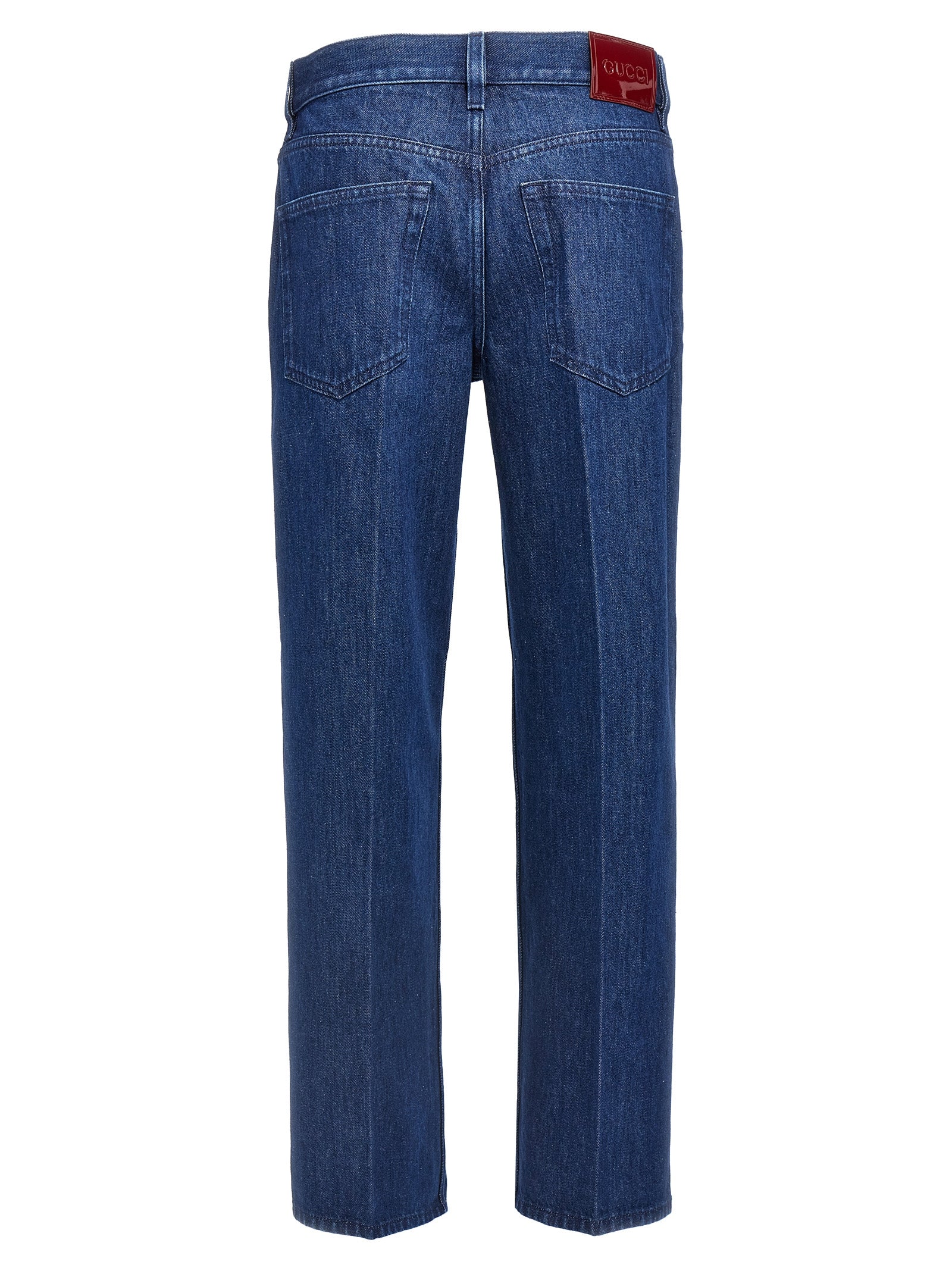 Gucci Blaue Jeans aus Baumwolle im geraden Schnitt