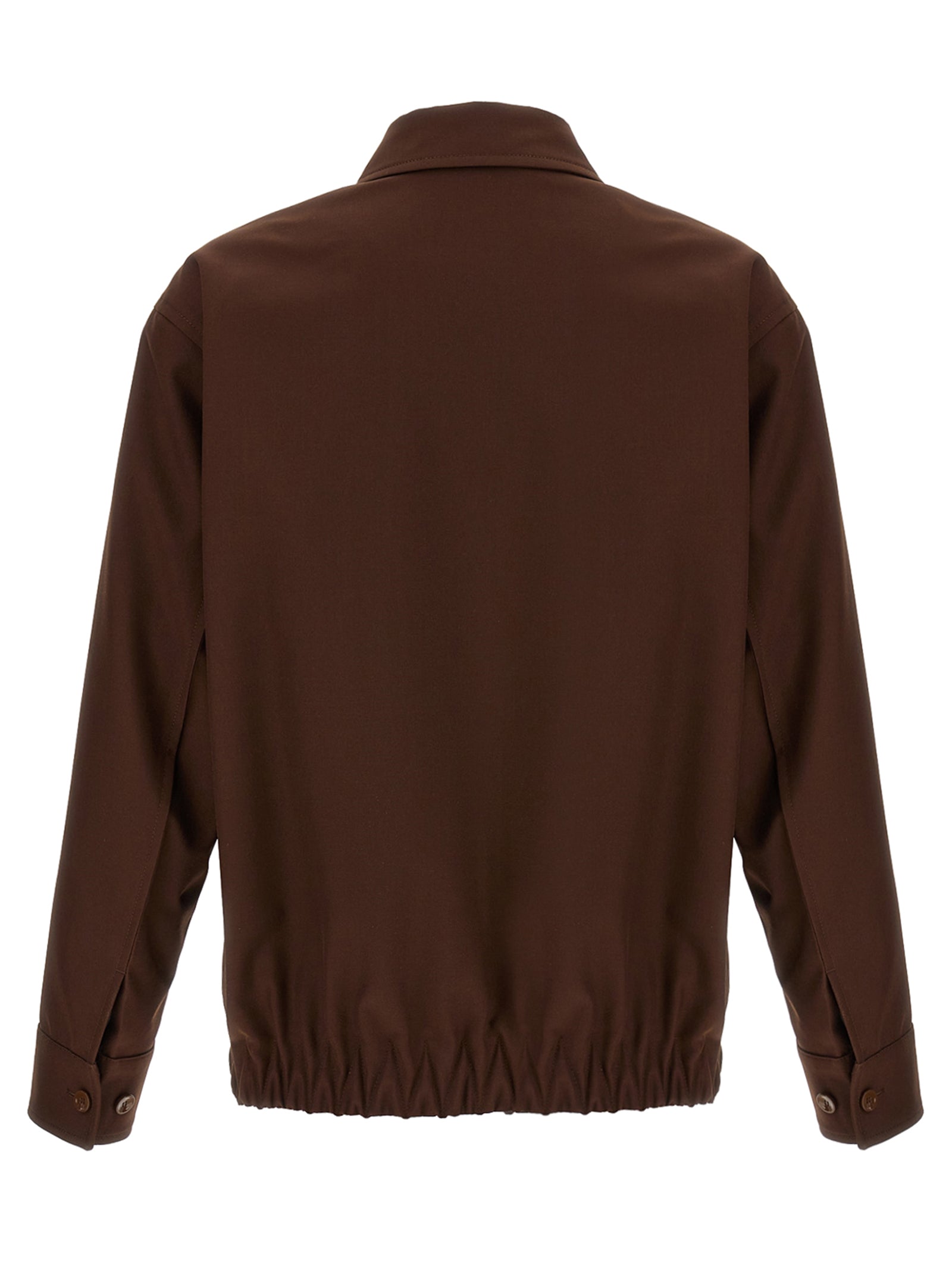 Gucci Brauner Wollmantel in voller Länge