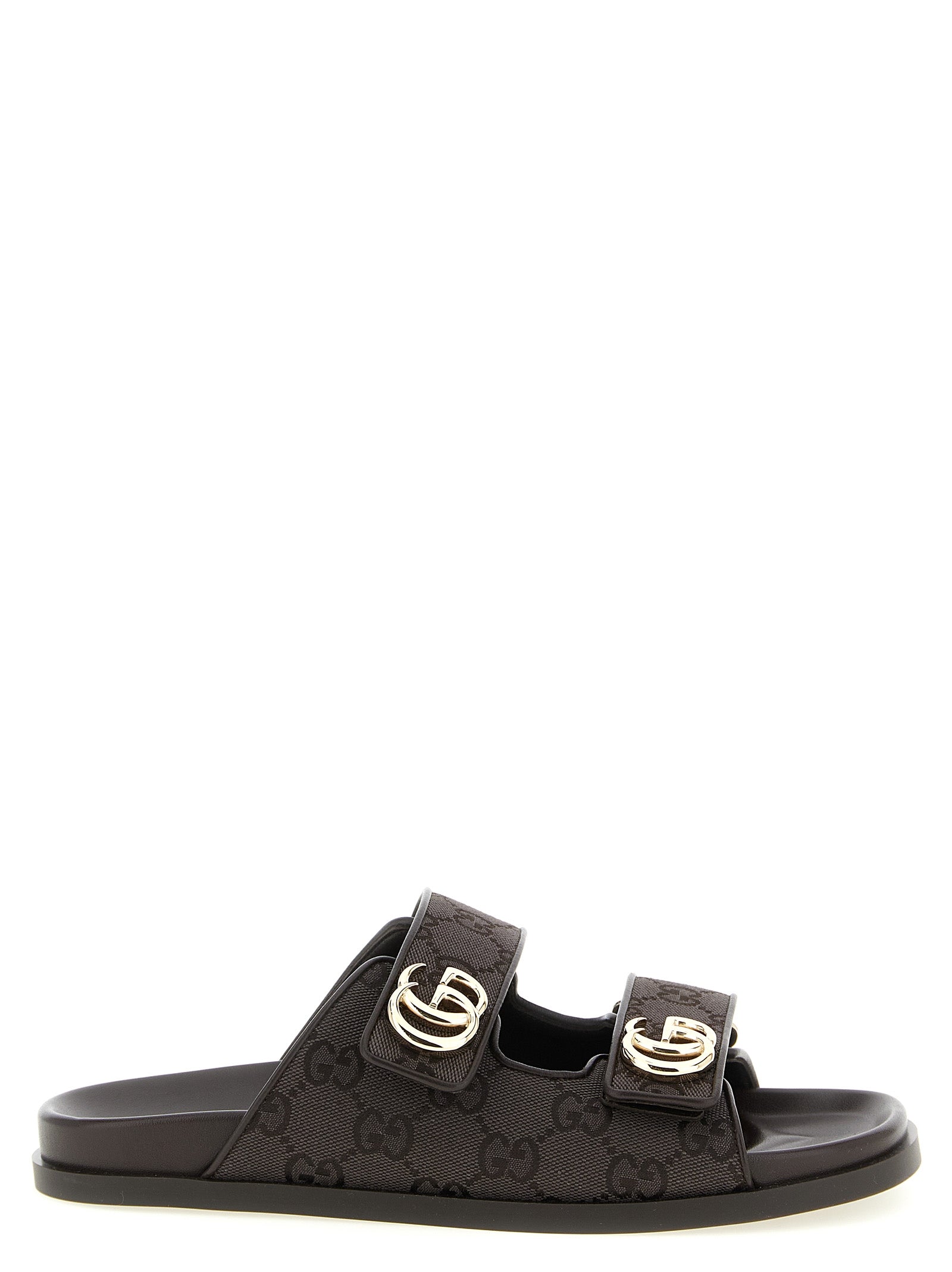 Gucci Braune Baumwoll-Slipper