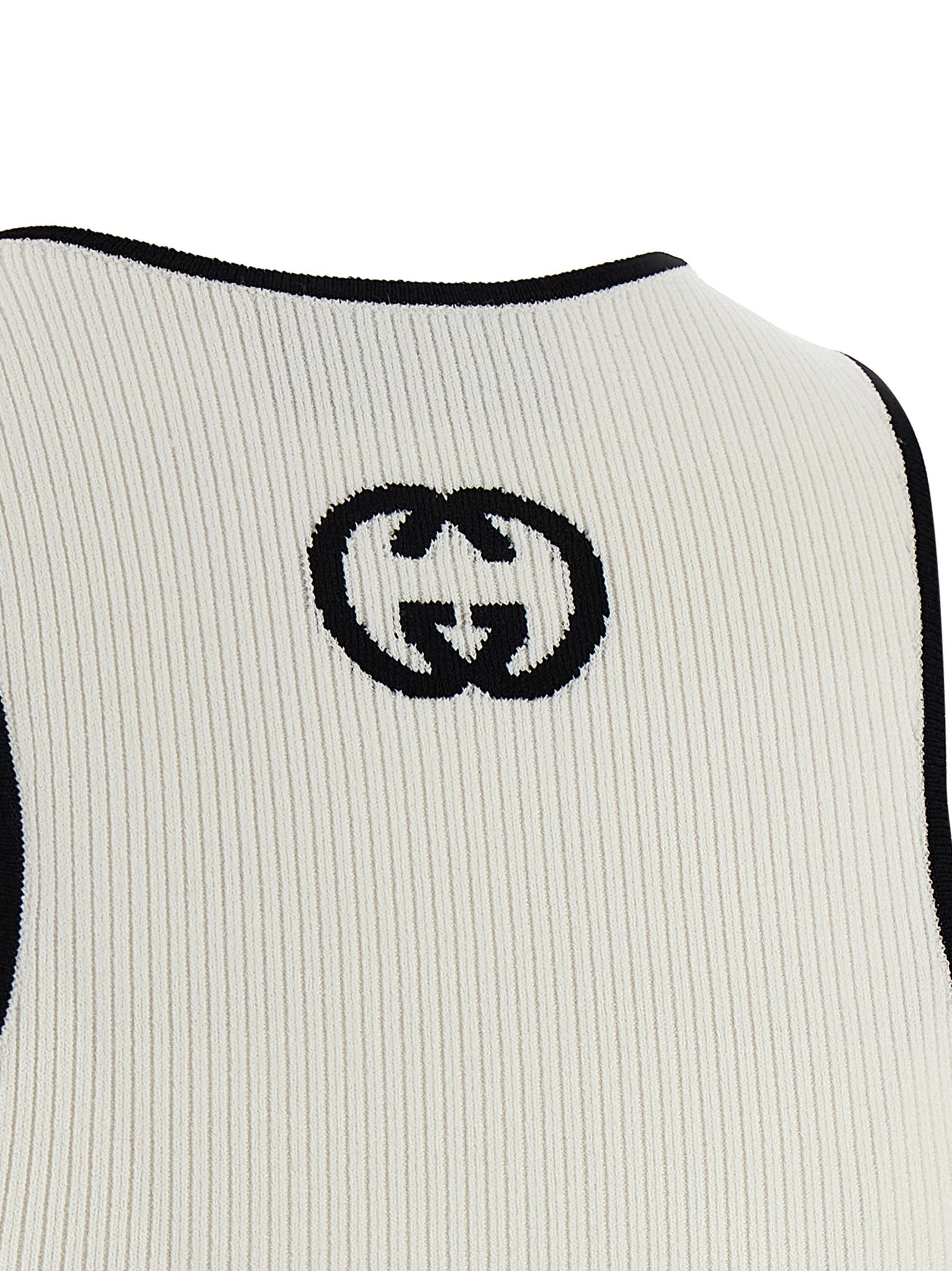 Gucci Bicolor-Top aus Viskose