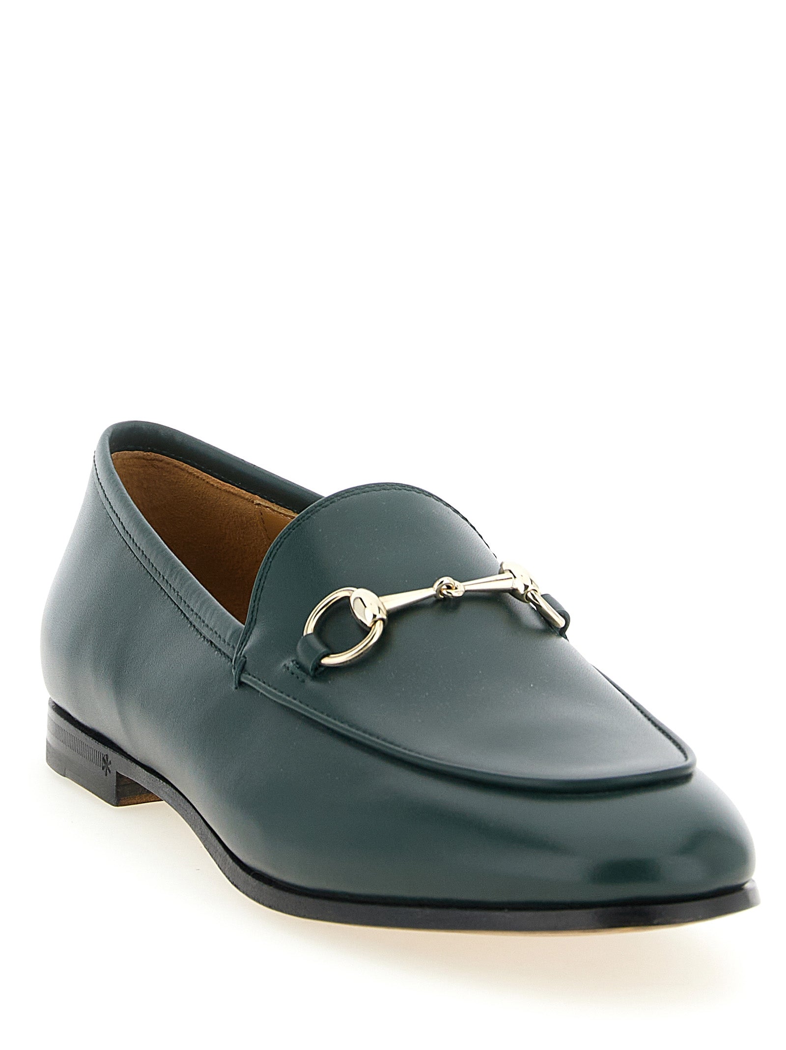 Gucci Zweifarbige Kalbsleder-Loafer zum Hineinschlüpfen