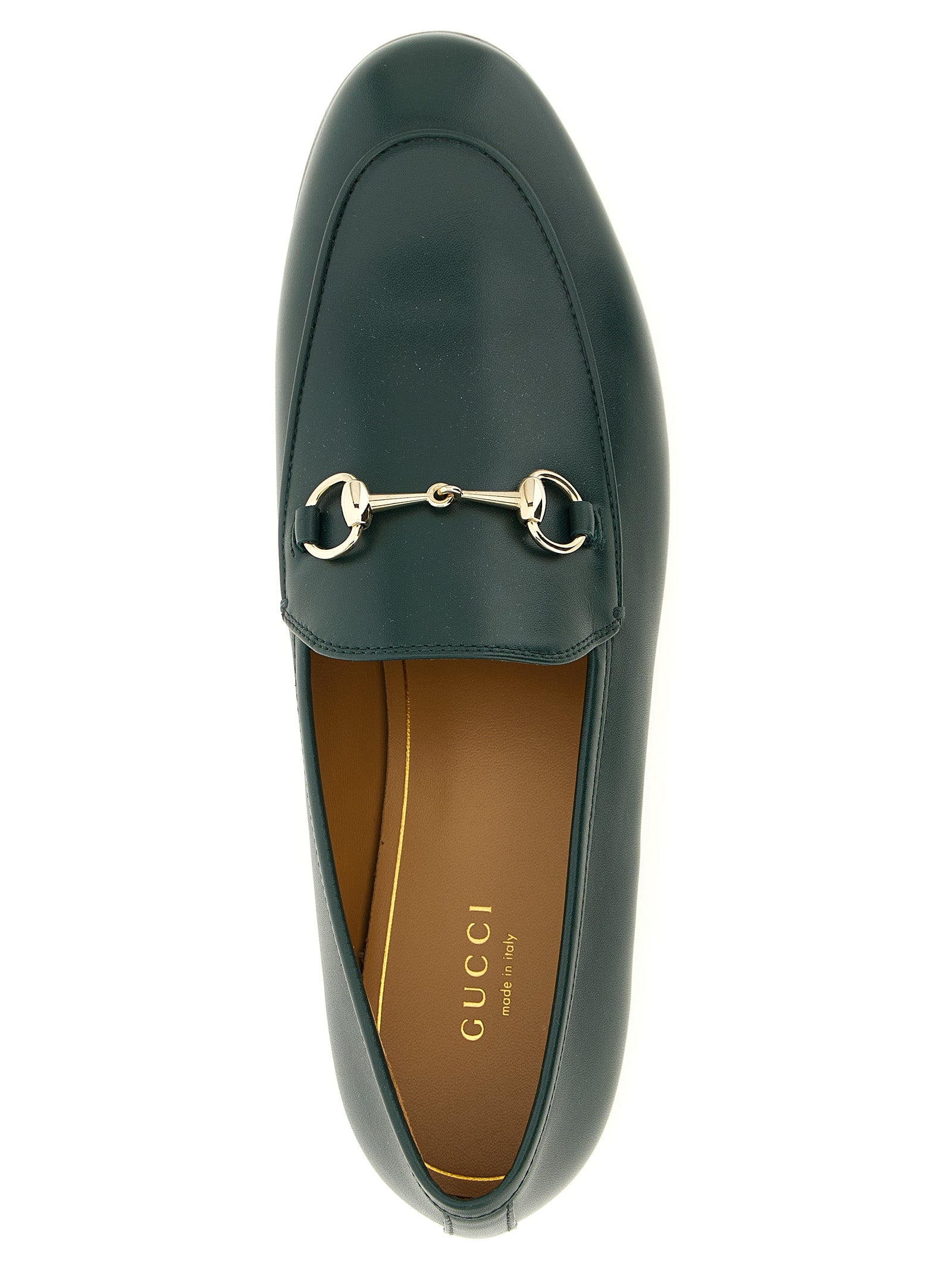 Gucci Zweifarbige Kalbsleder-Loafer zum Hineinschlüpfen
