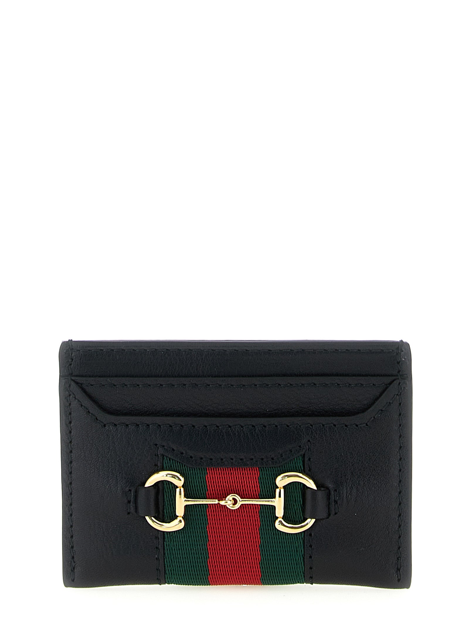 Gucci Schwarzer Kalbsleder-Kartenetui