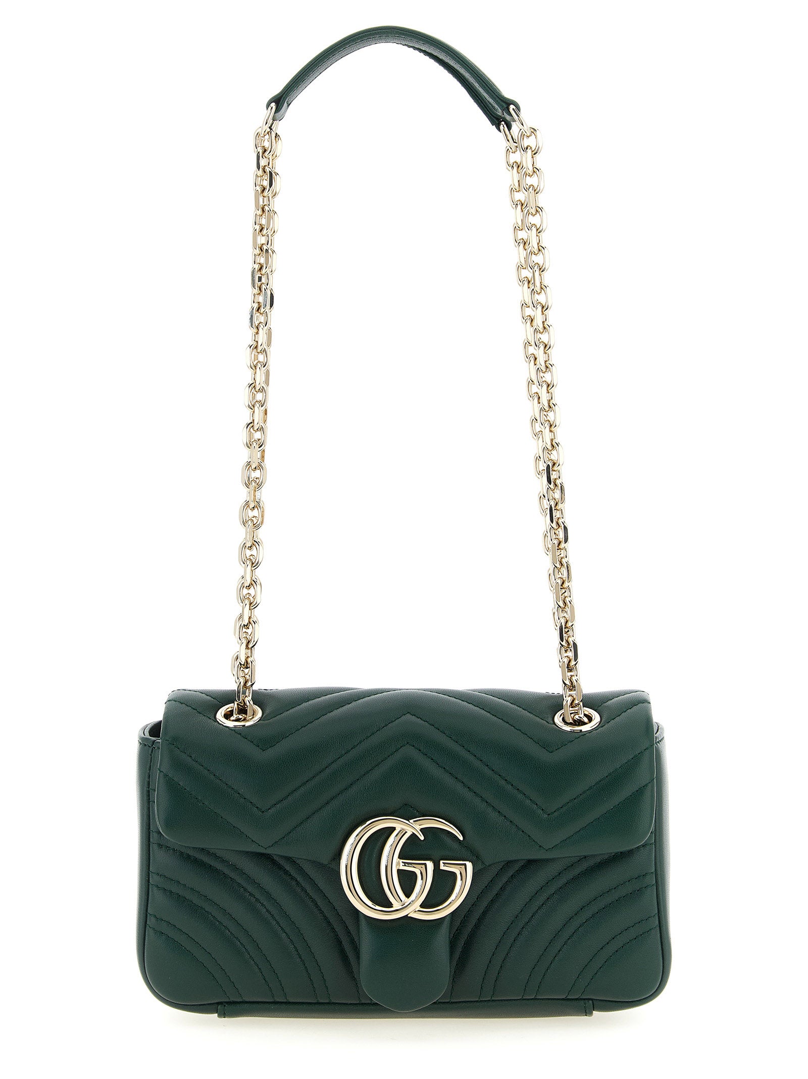 Gucci Schultertasche aus zweifarbigem Lammleder