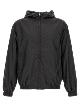 Gucci Schwarze Polyamid-Shell-Jacke