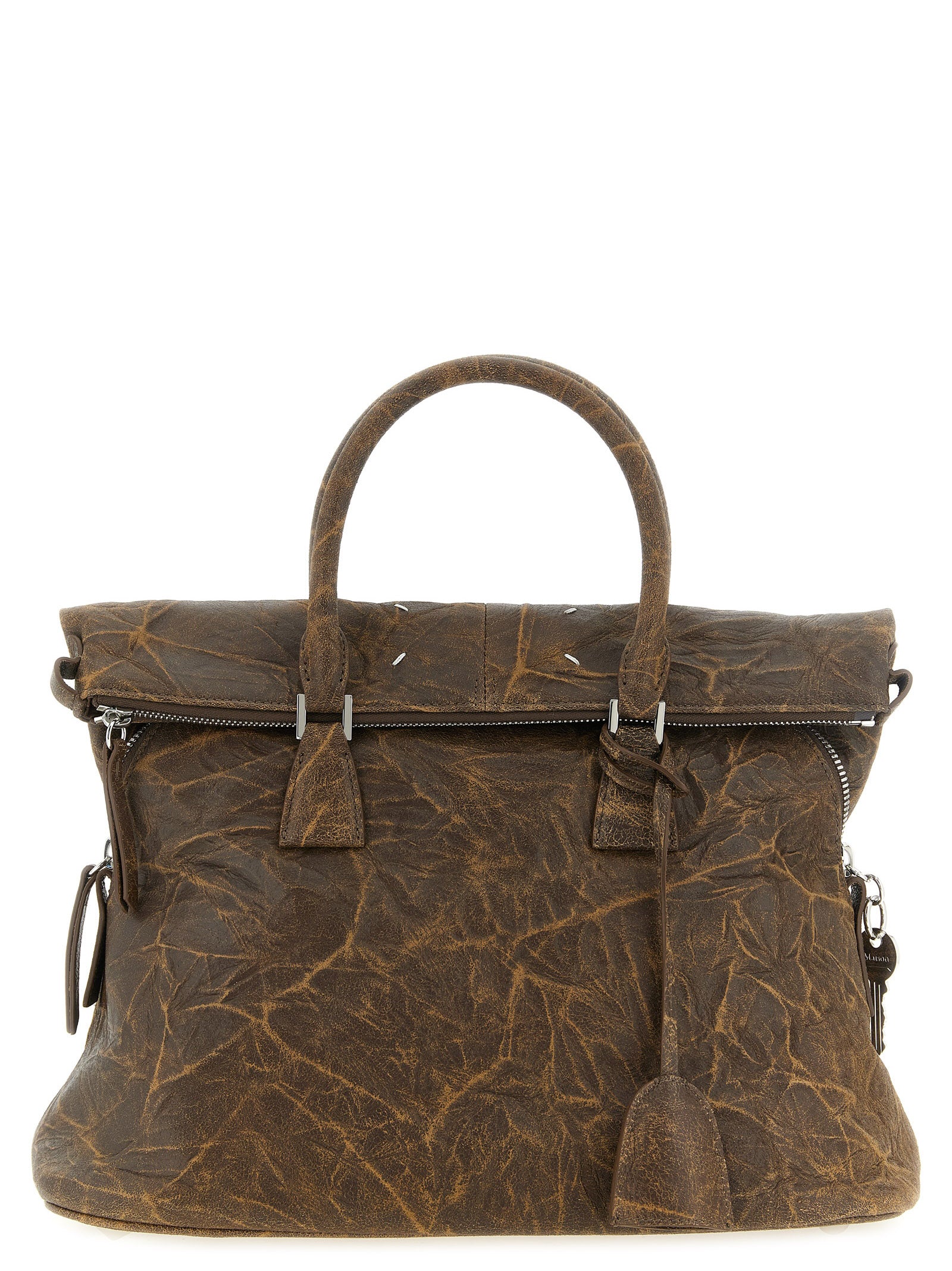 Maison Margiela Braune Ziegenleder-Schultertasche
