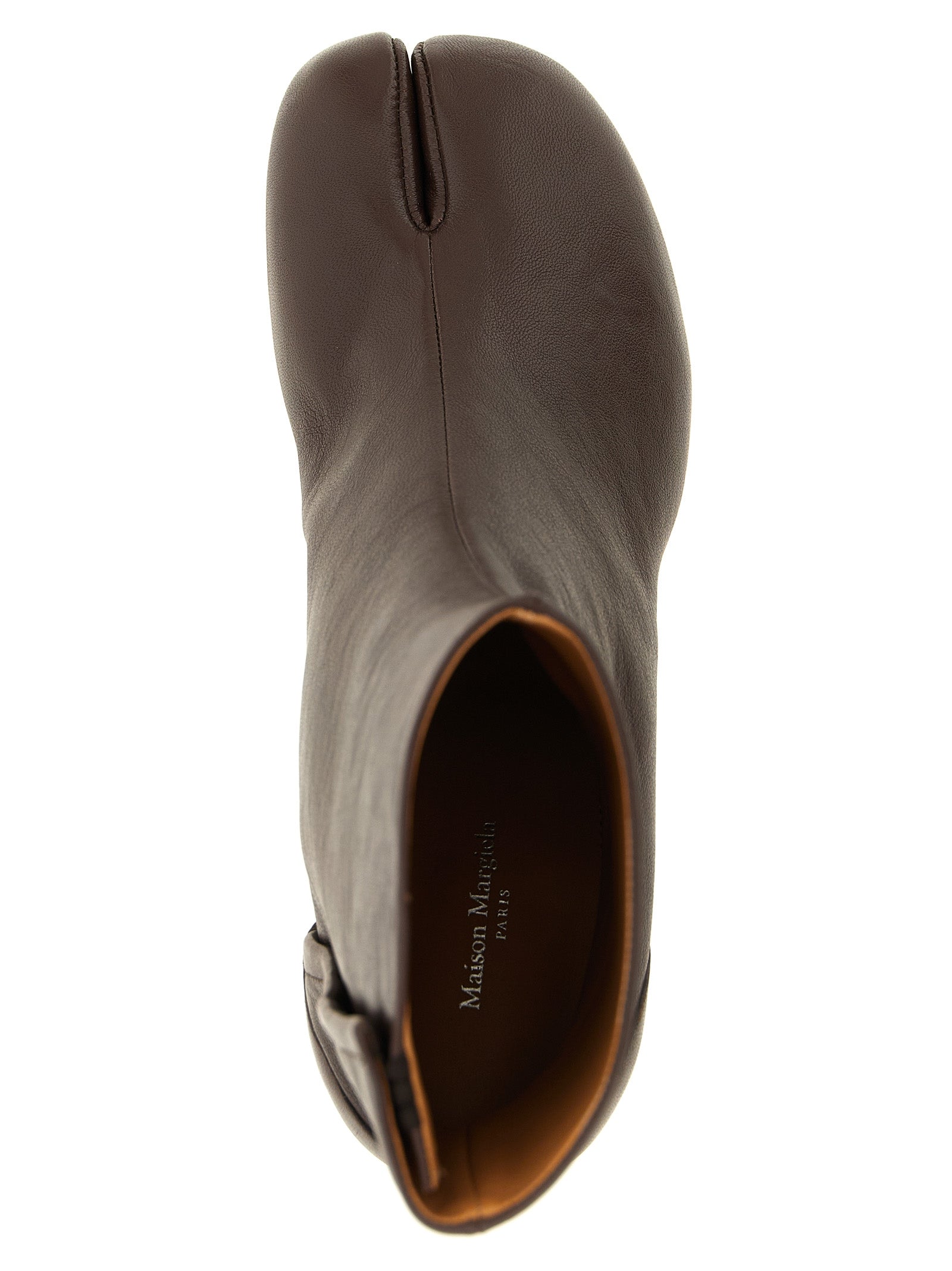 Maison Margiela Braune Stiefeletten aus Ziegenleder