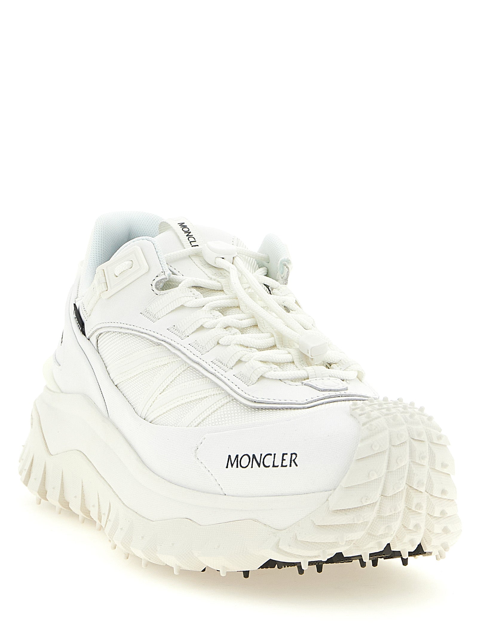 Moncler Weiße Leder-Athletic-Sneaker