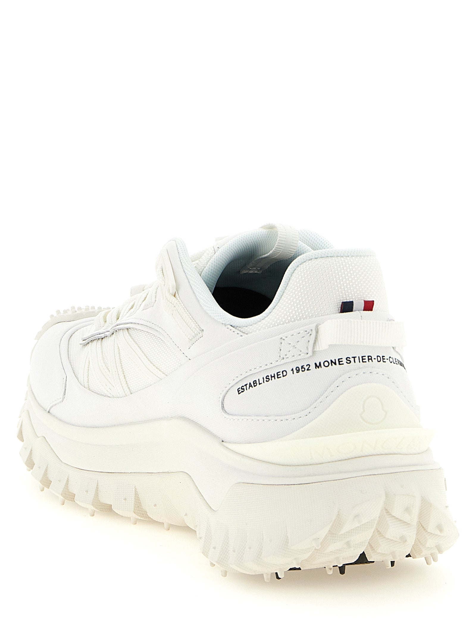 Moncler Weiße Leder-Athletic-Sneaker