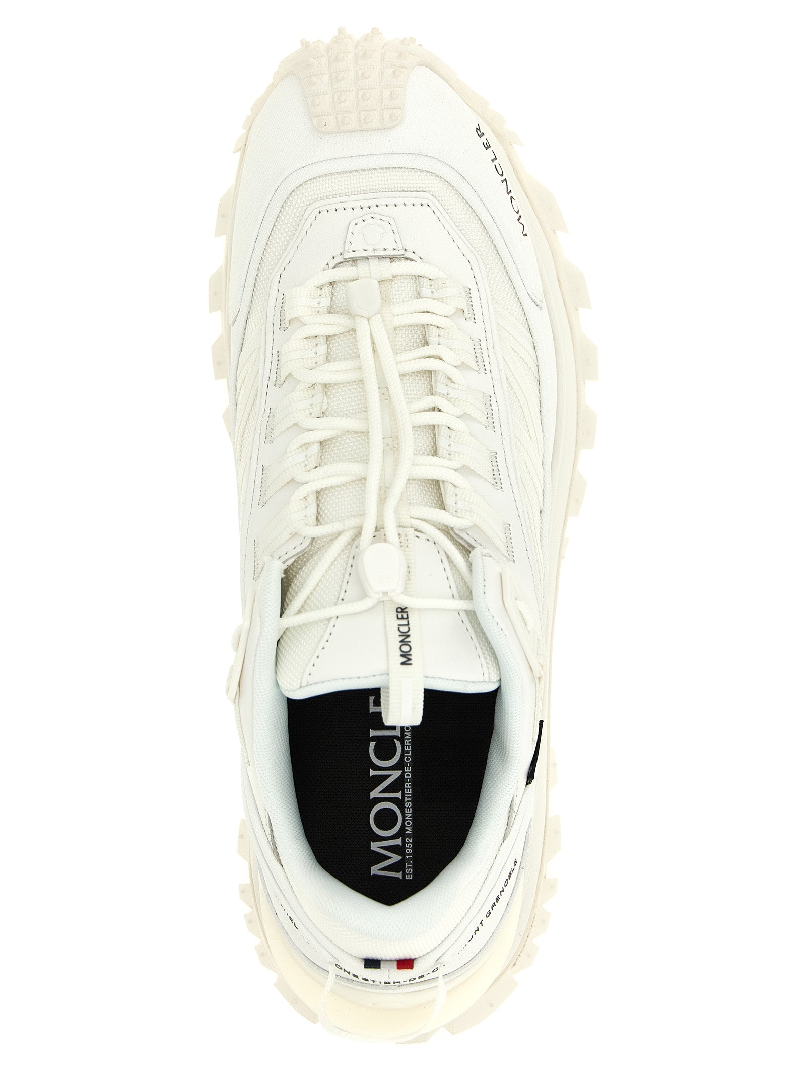 Moncler Weiße Leder-Athletic-Sneaker