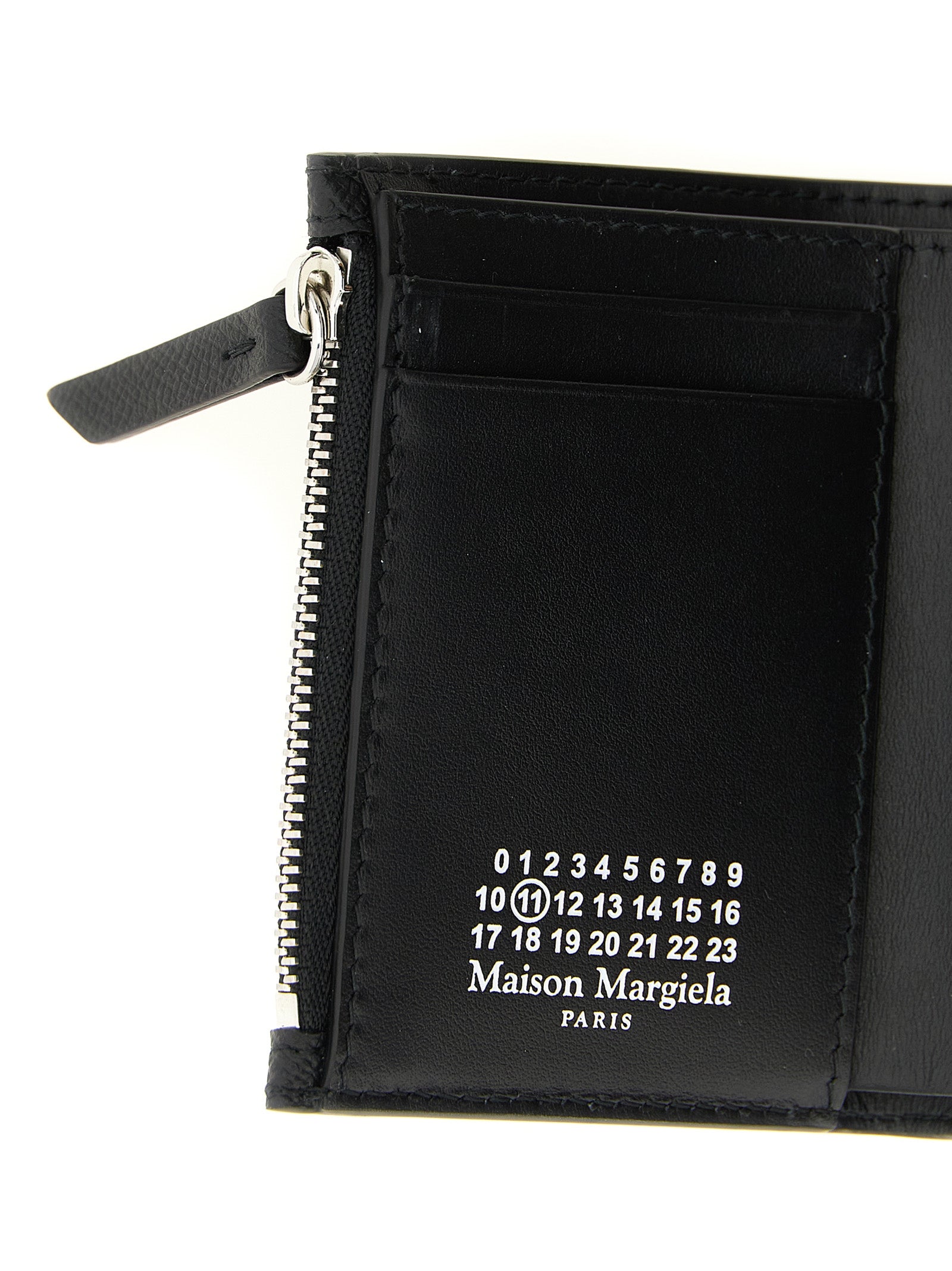 Maison Margiela Schwarzer Kalbsleder-Kartenetui