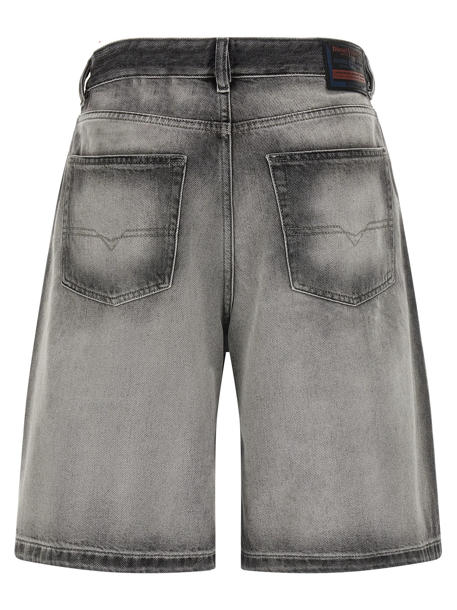 Diesel Graue Cargoshorts aus Baumwolle