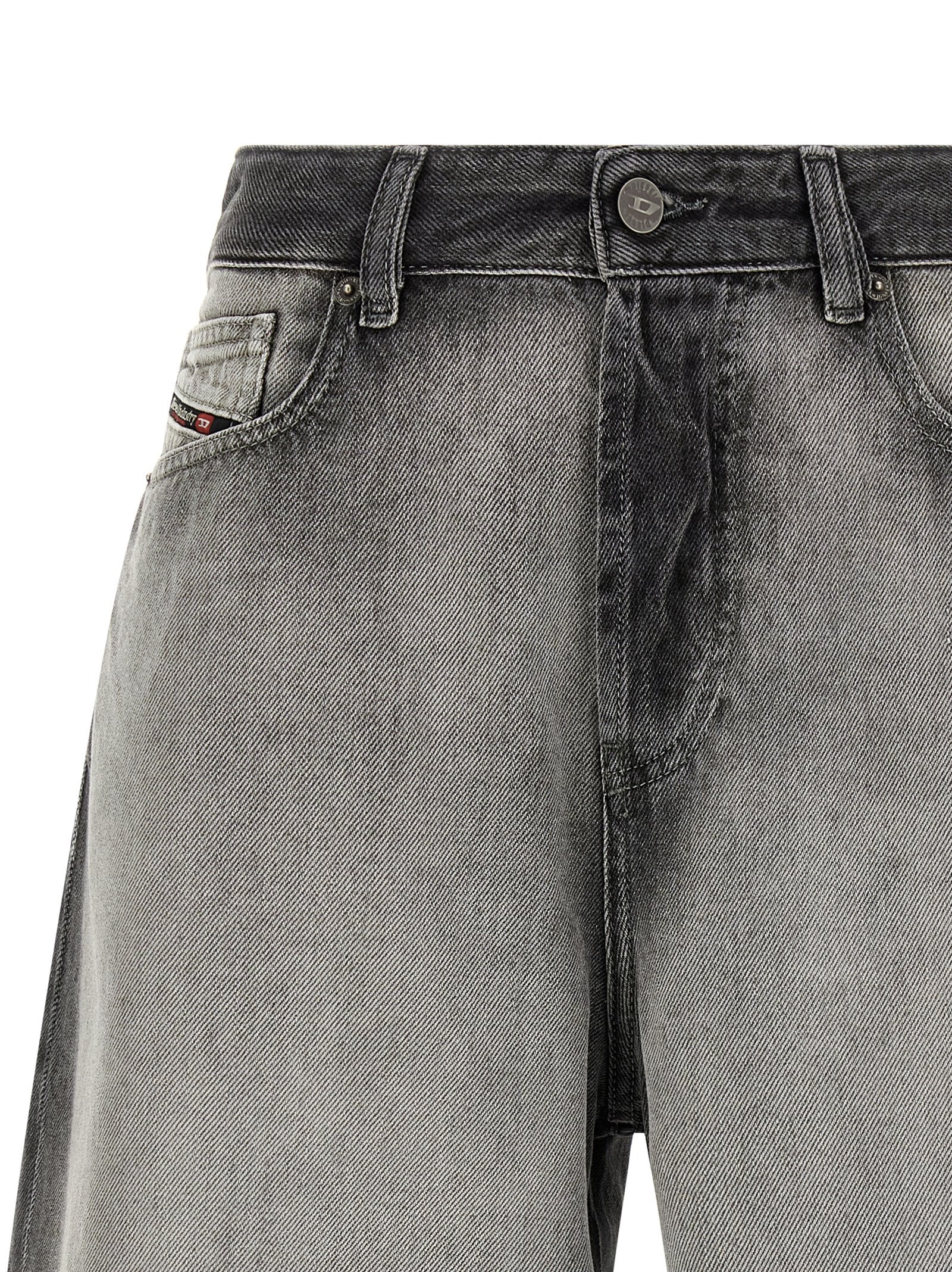 Diesel Graue Cargoshorts aus Baumwolle